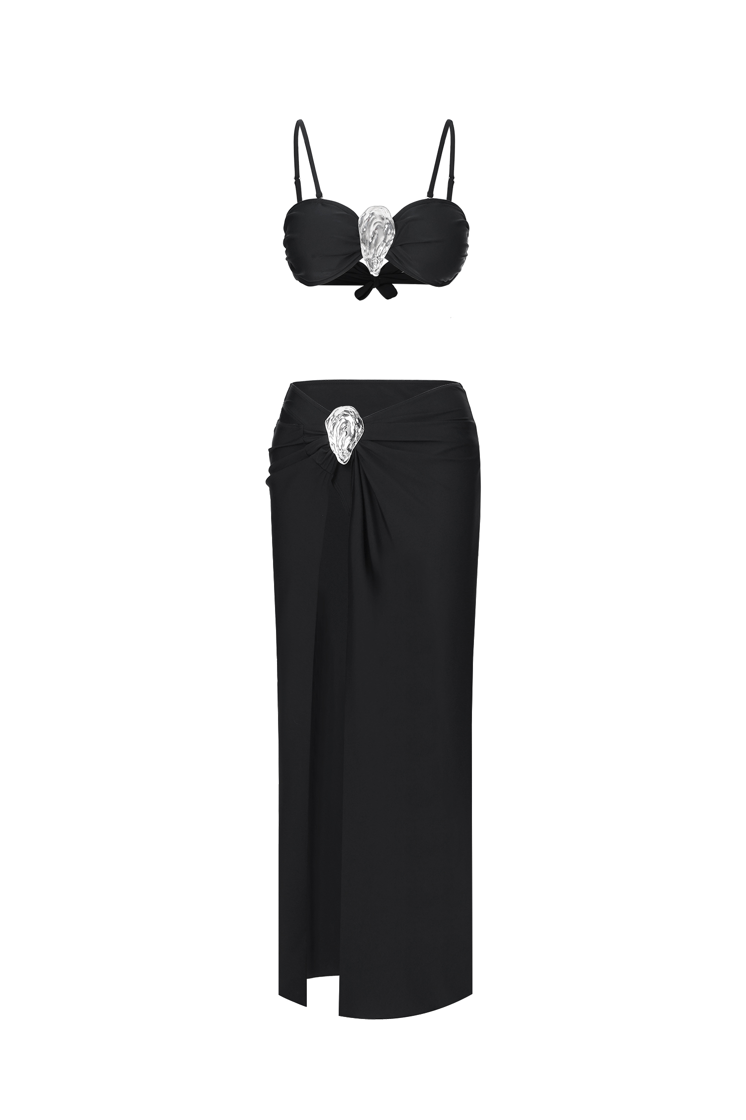 Jerlyn Sleeveless Slit Maxi Swimsuit