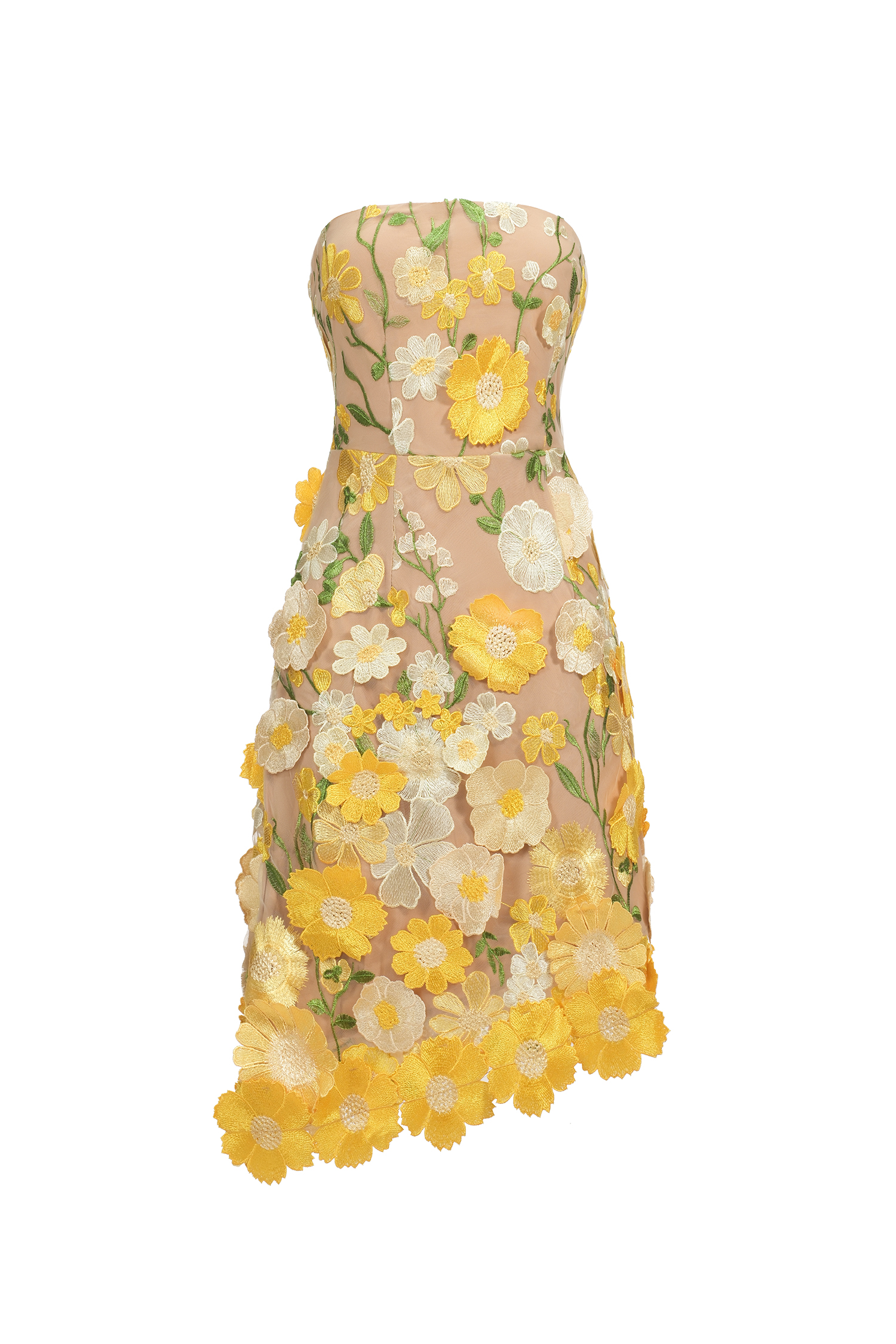 Kimmi Sleeveless Flowers Mini Dress