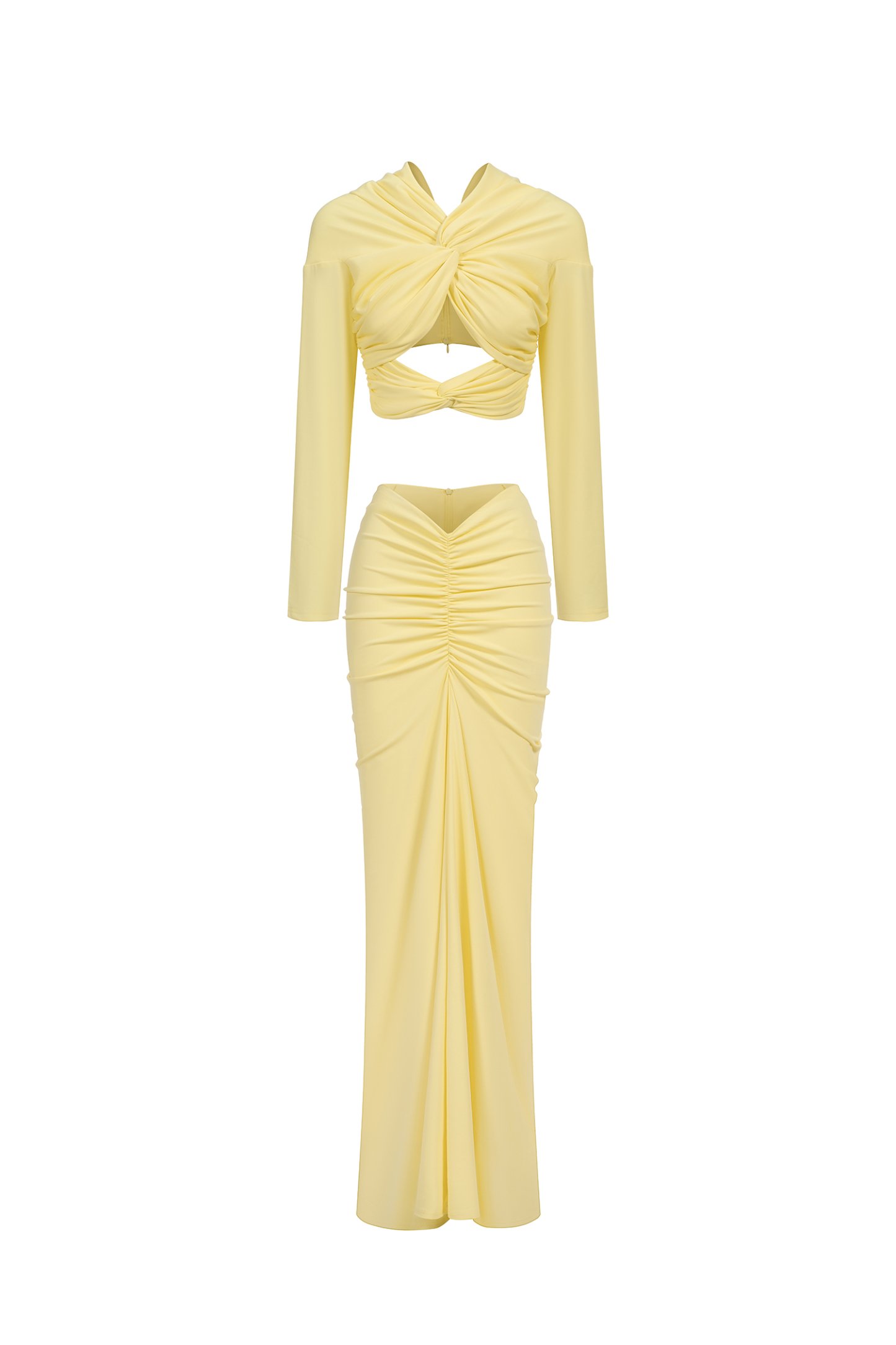 Kendall Long Sleeve Knot Maxi Dress