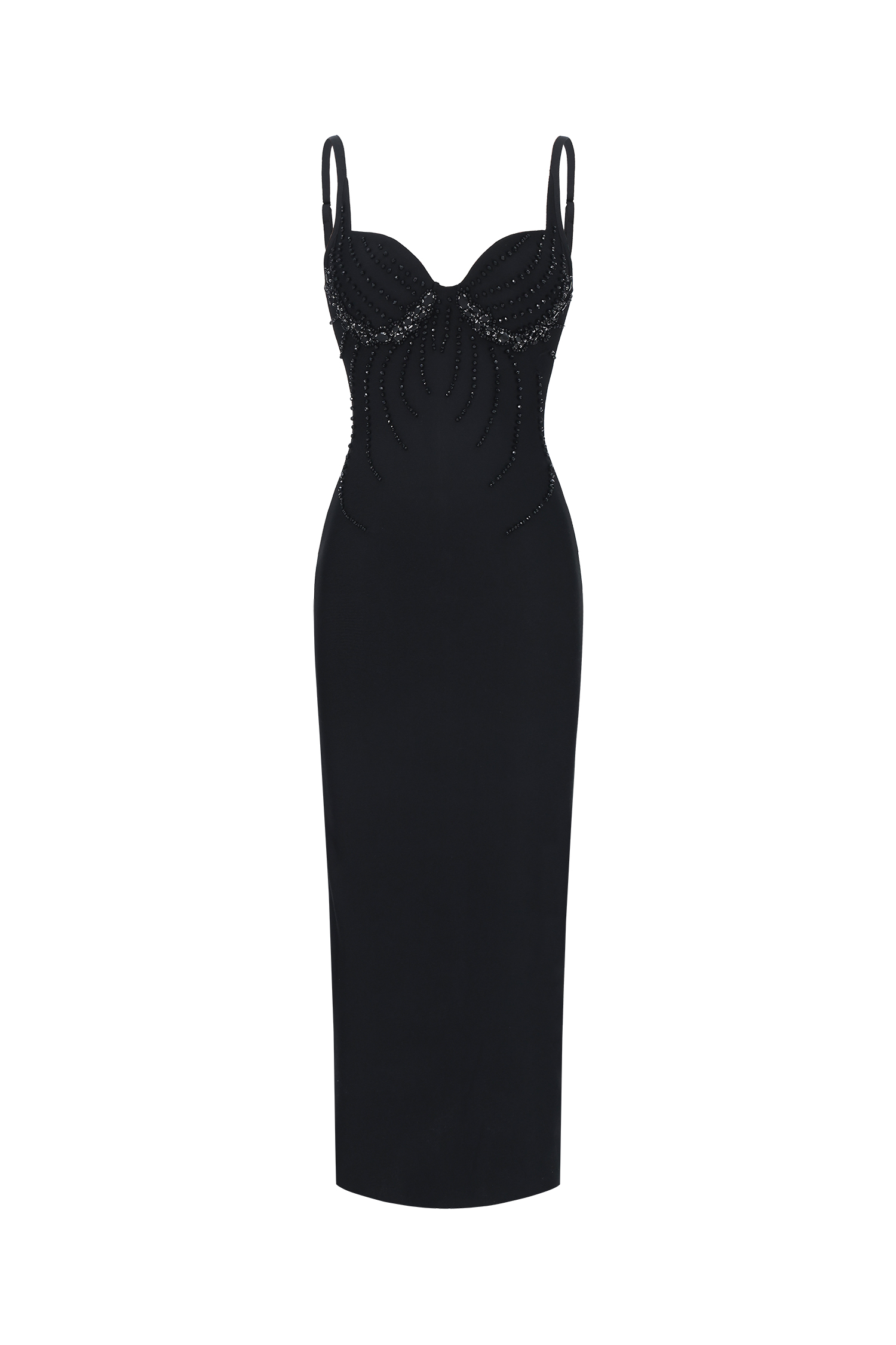 Shaha Sleeveless Diamond Bandage Maxi Dress