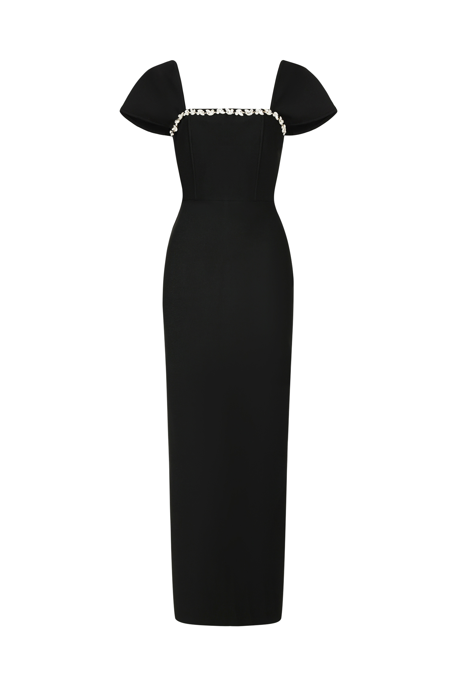 Romelle Short Sleeve Diamond Bandage Maxi Dress