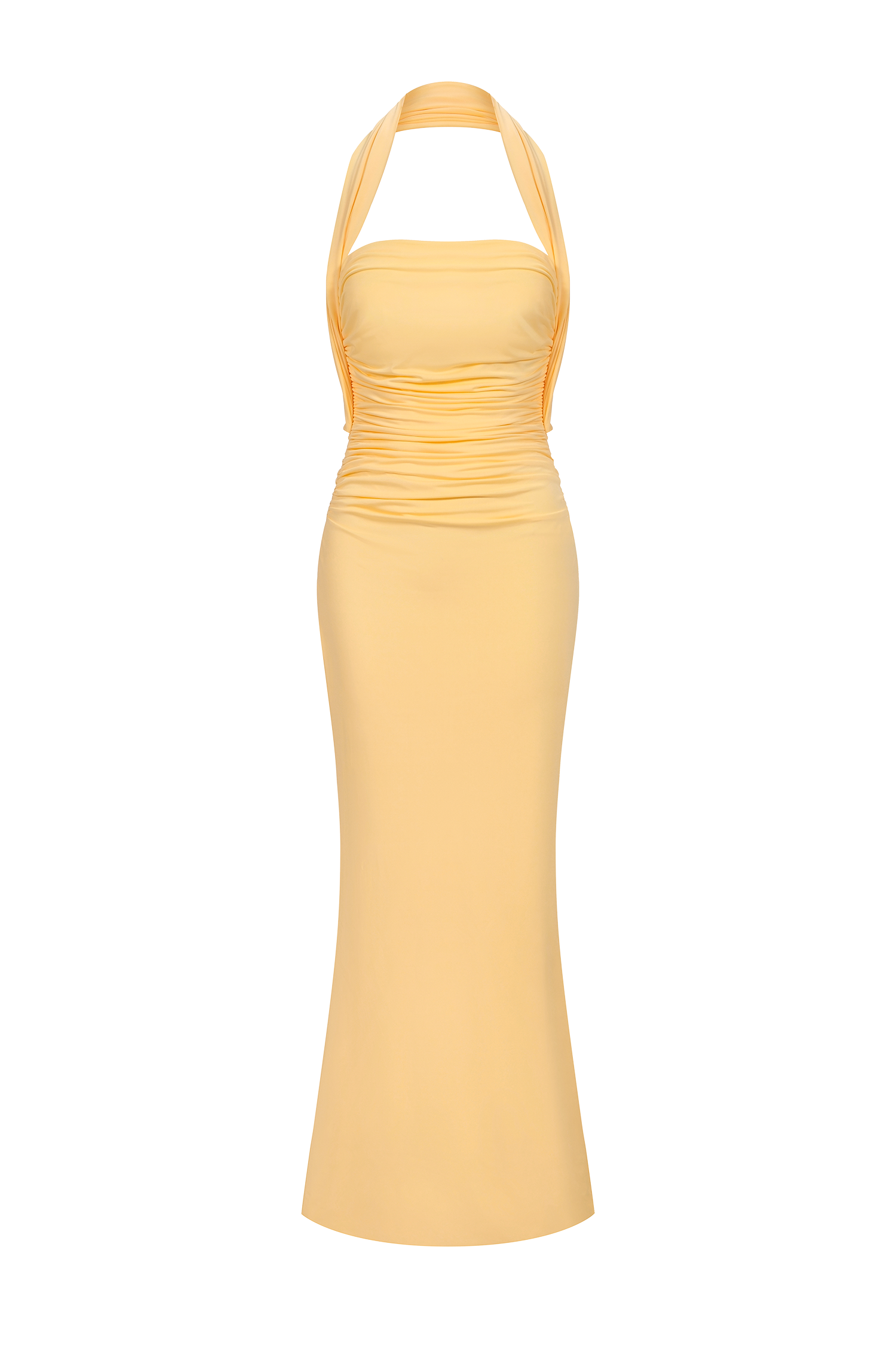 Kaxani Strapless Slim Flowers Backless Maxi Dress – Bellabarnett