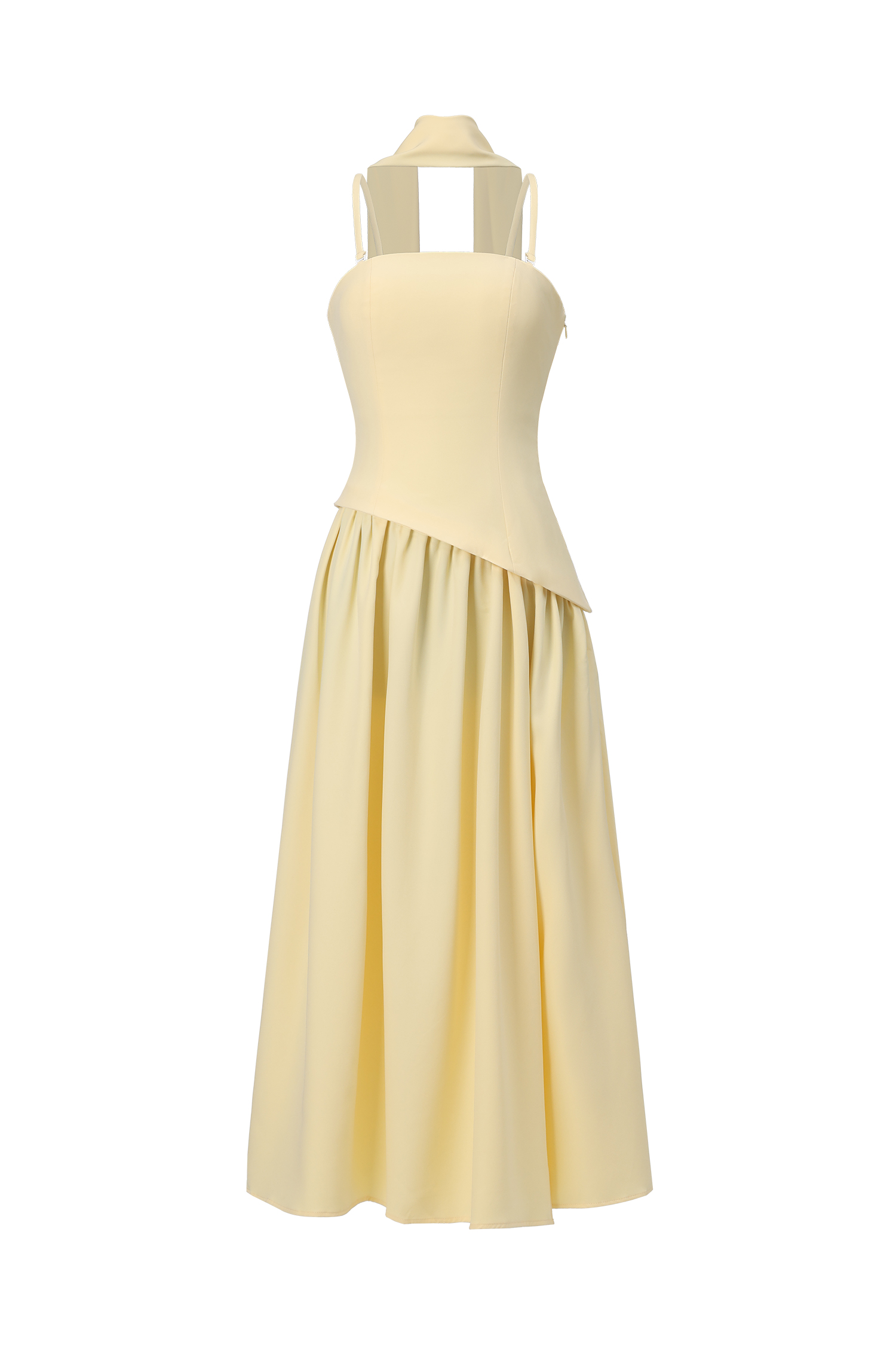 Dasia Sleeveless Ribbon Maxi Dress