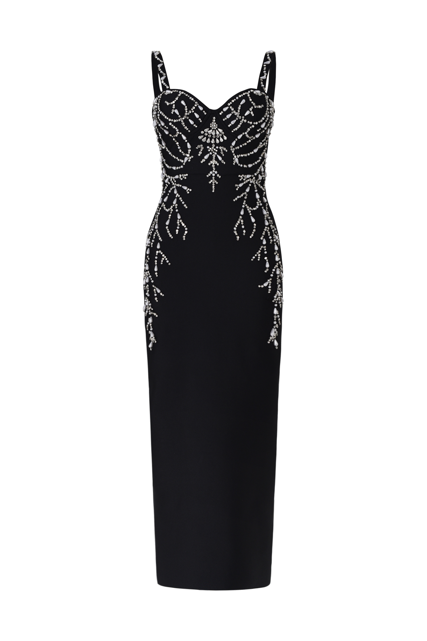 Juyce Sleeveless Diamond Bandage Maxi Dress