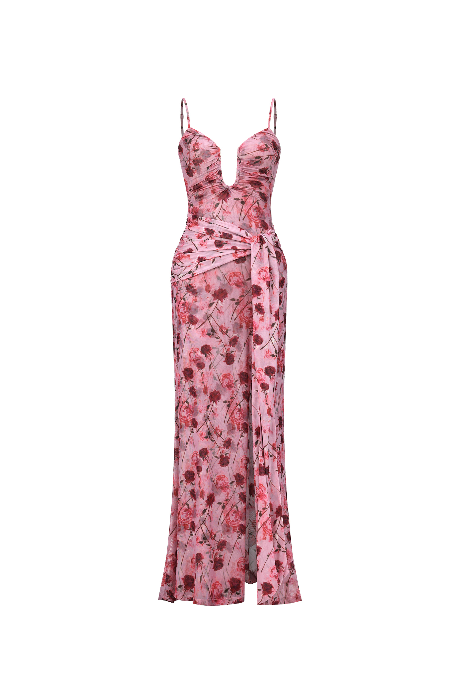 Moto Pink Floral Print Cami Maxi Dress