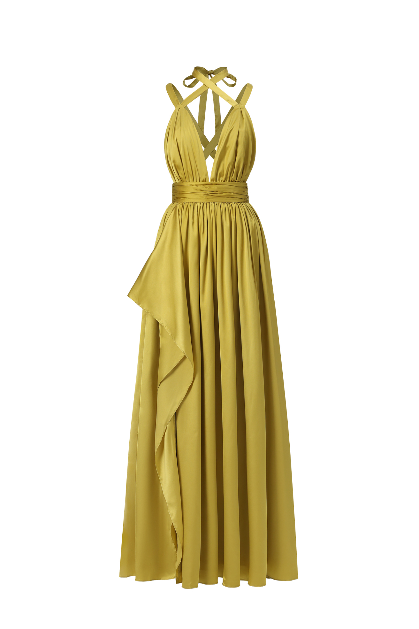 Habane Sleeveless V-Neck Slit Maxi Dress