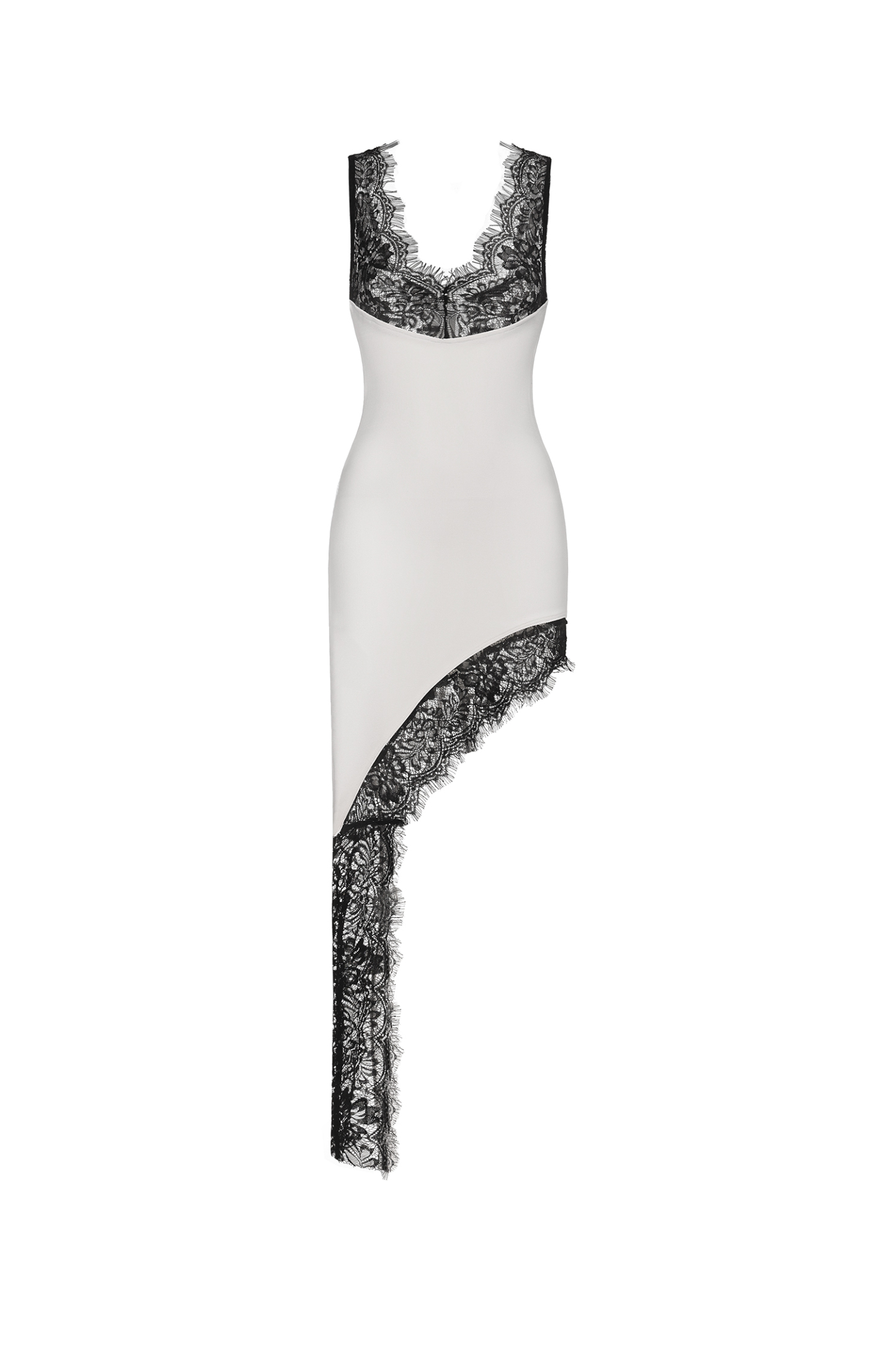 Pasha Sleeveless Lace Bandage Midi Dress