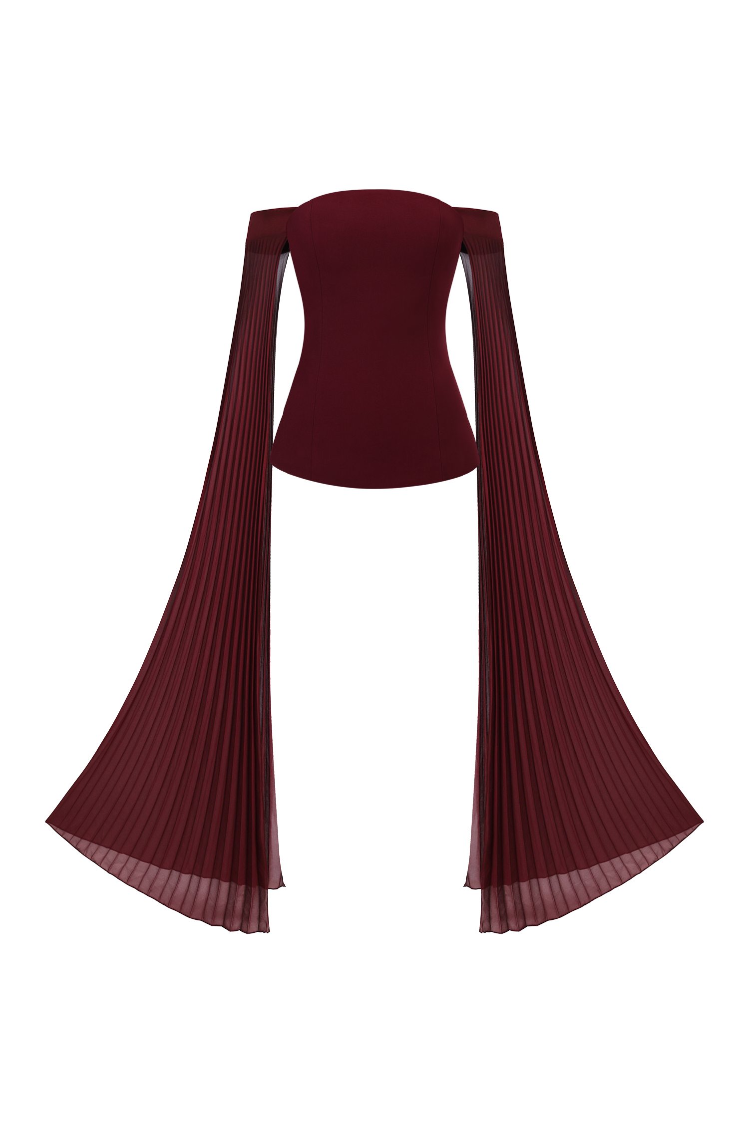 Solvia Off The Shoulder Long Sleeves Ruched Maxi Dress