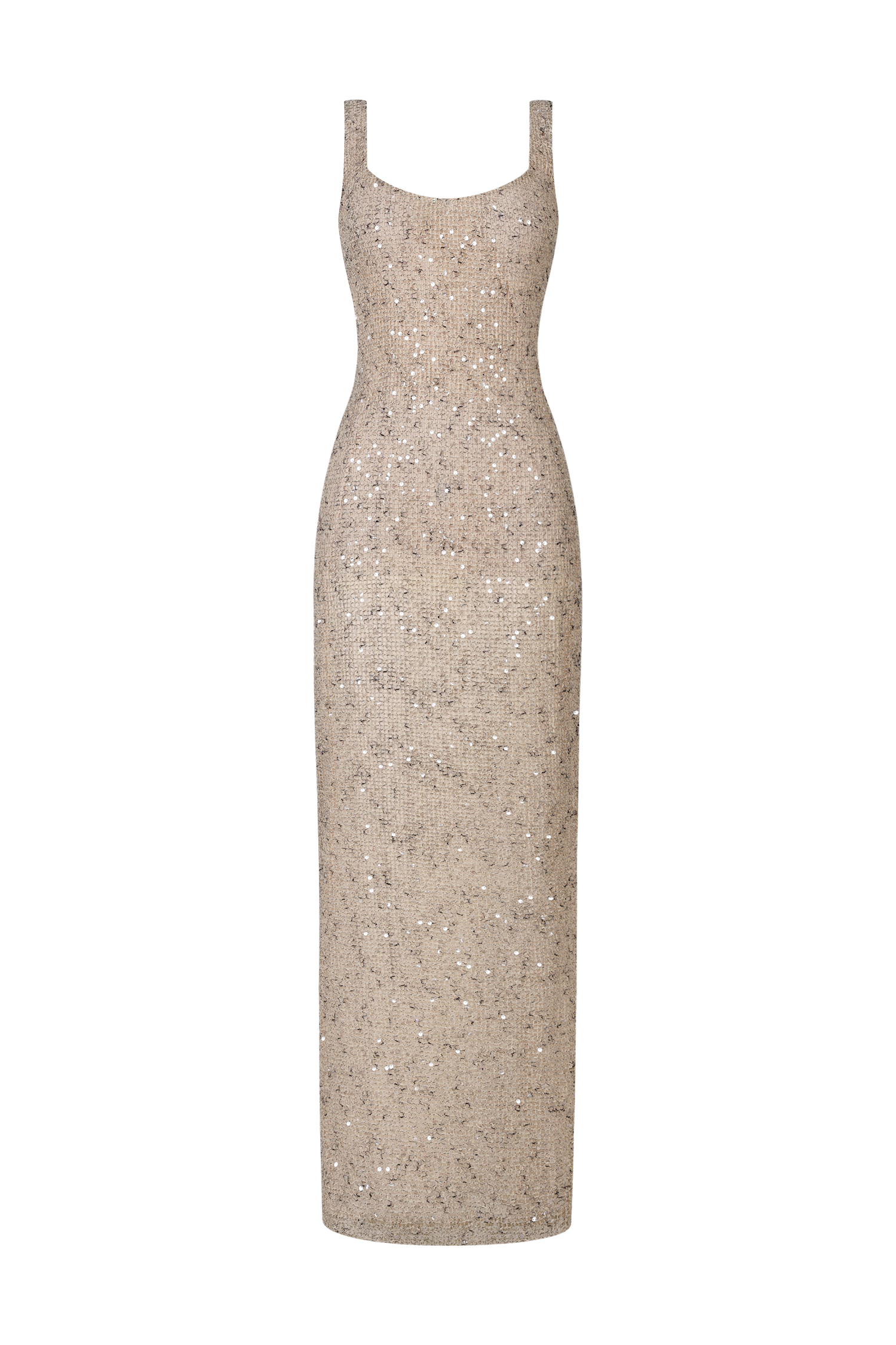 Radmila Sleeveless Sequins Fish Tail Maxi Dress