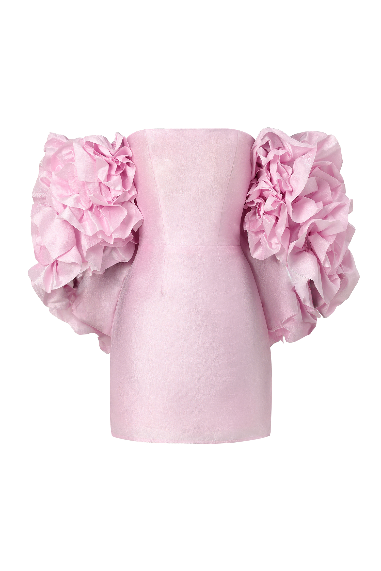 Vivi Strapless Floral Cape and Mini Dress Two-Piece Set