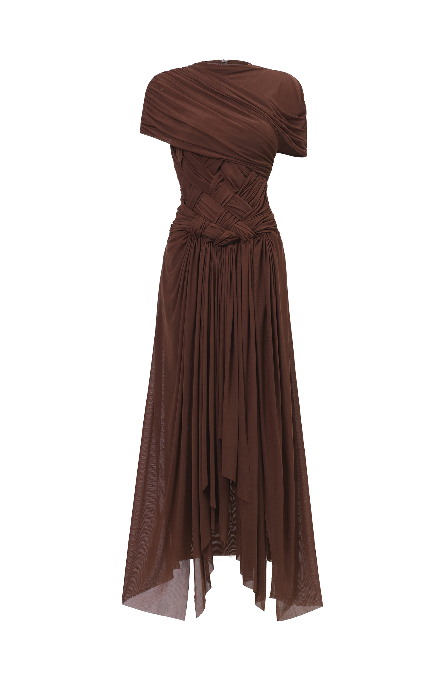 Hayden Braided Tulle Maxi Dress – Bellabarnett