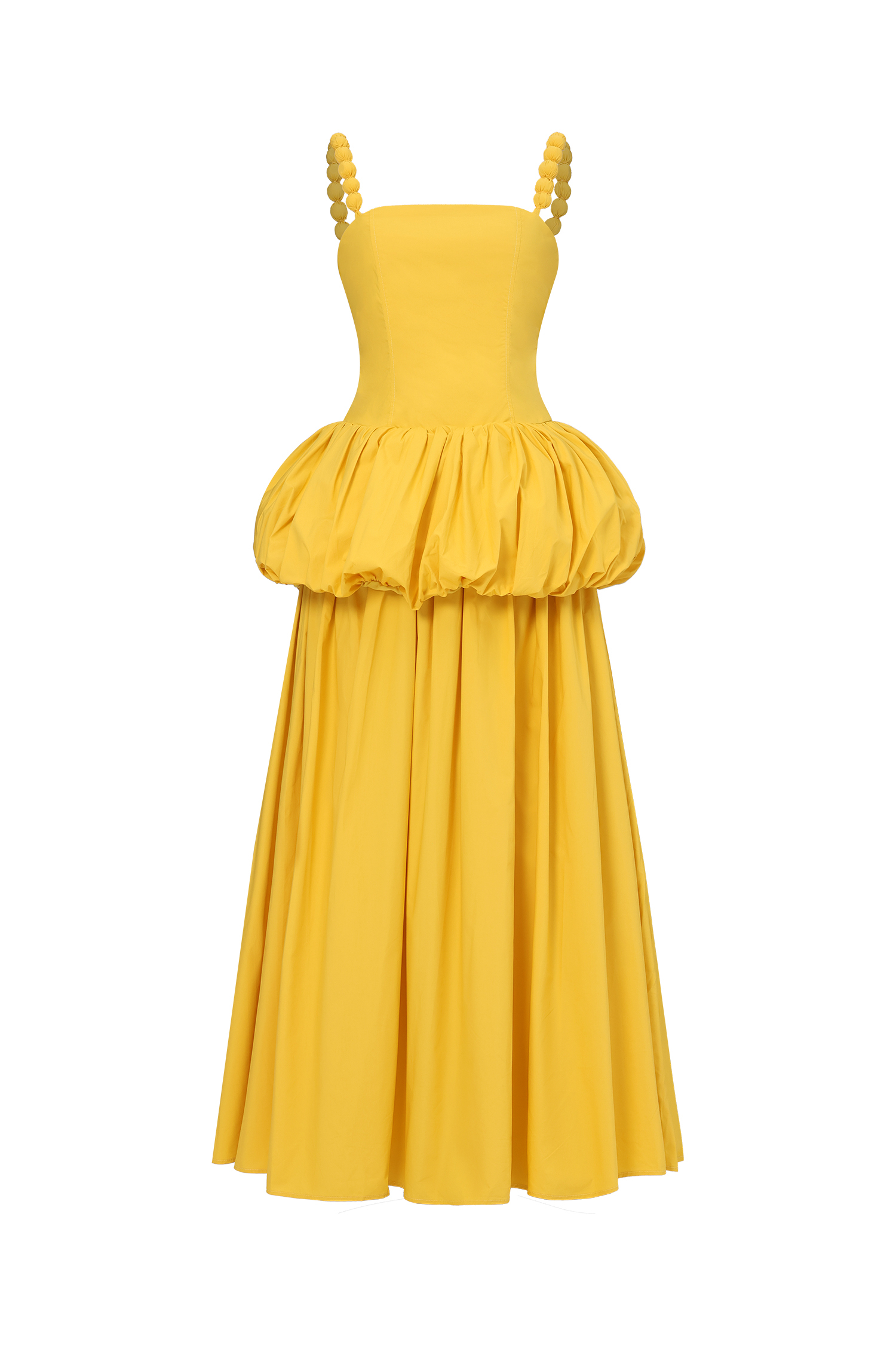 Sierra Classic Tailored Square Neck Puff Maxi Dress