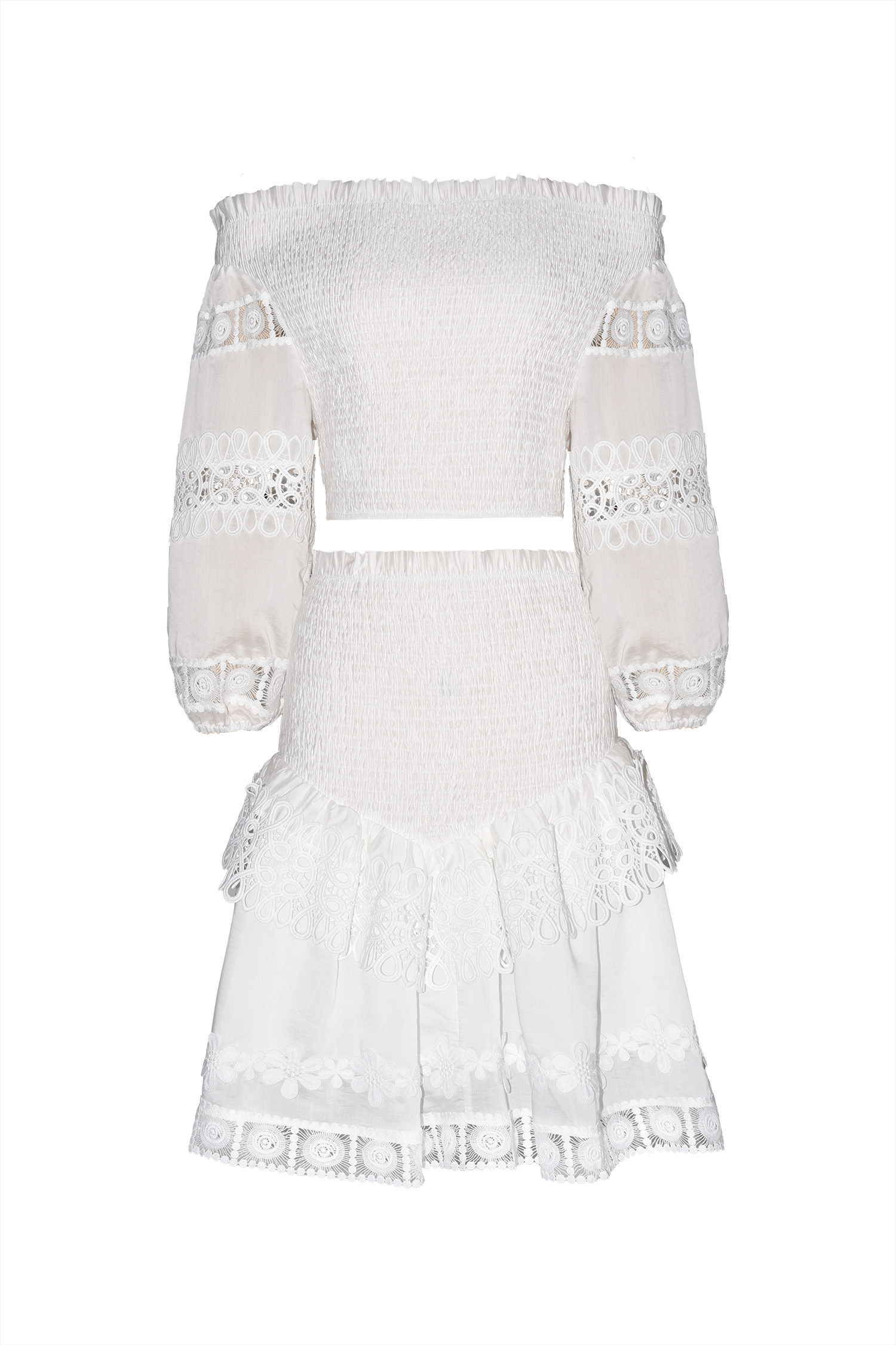 Zavan Off Shoulder Lace Set