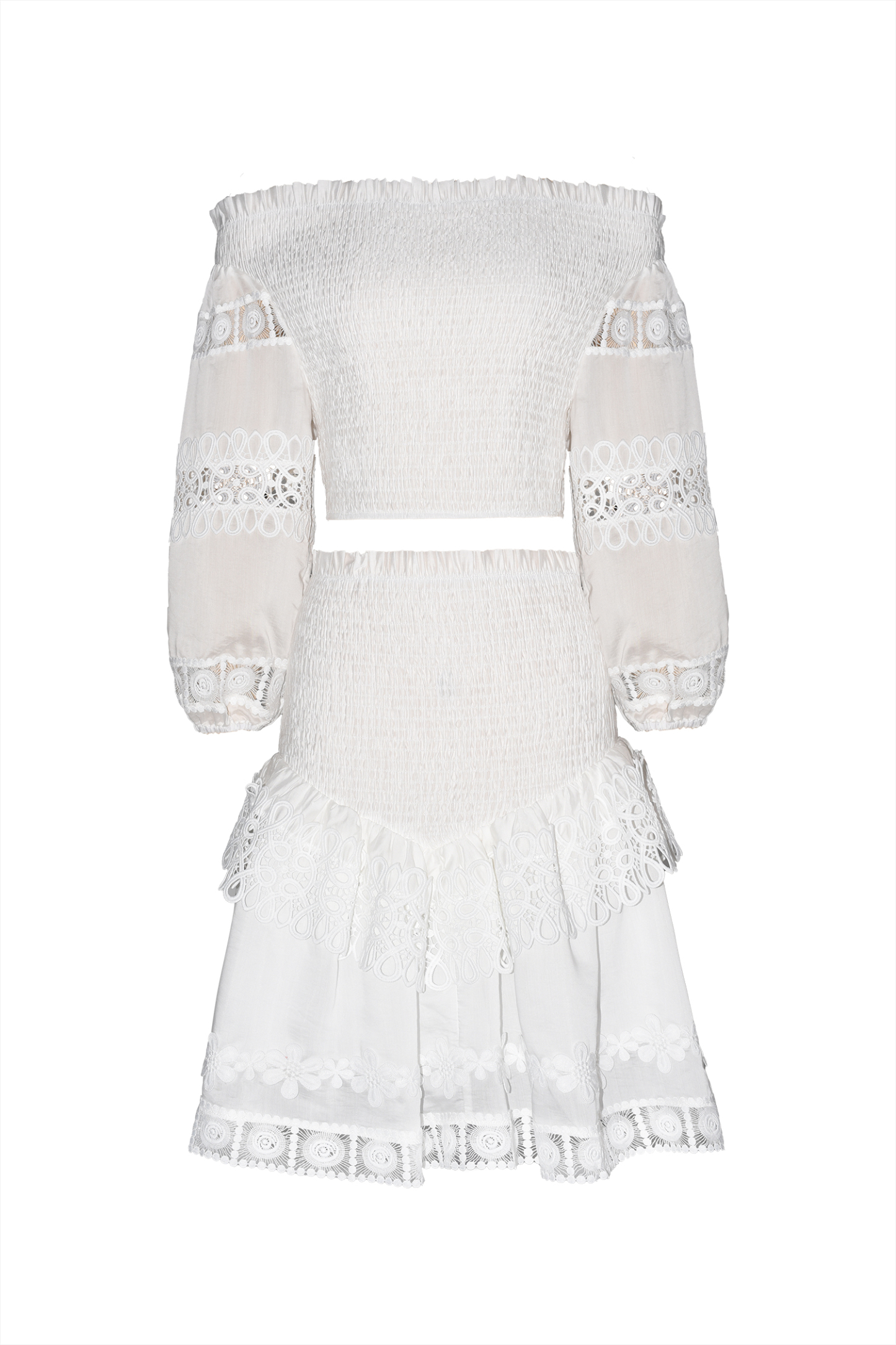 Zavan Off Shoulder Lace Set