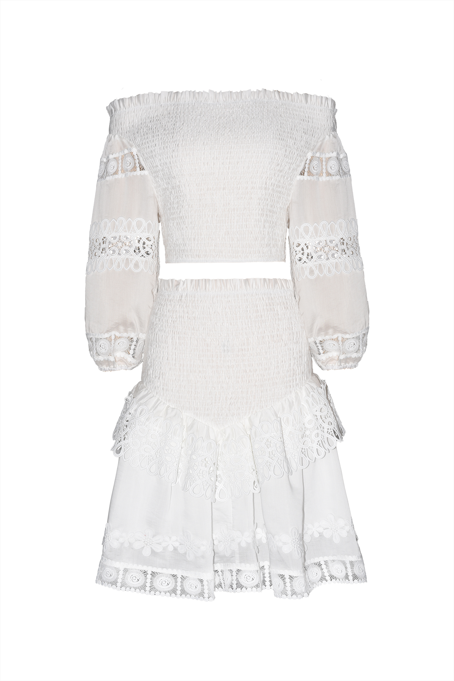 Zavan Off Shoulder Lace Set