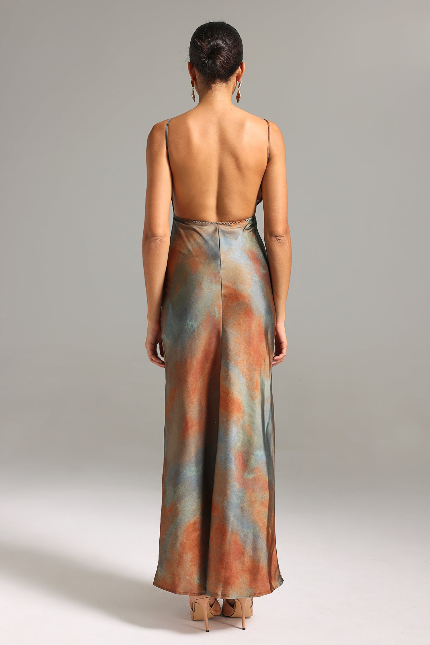 Dido Backless Printed Maxi Dress