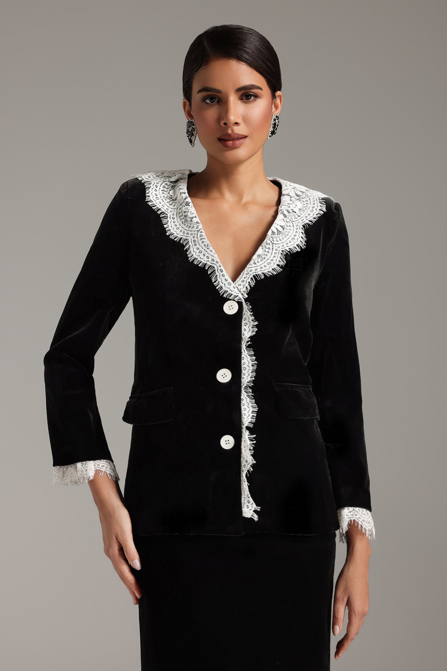 Dlasa Patchwork Lace Jacket