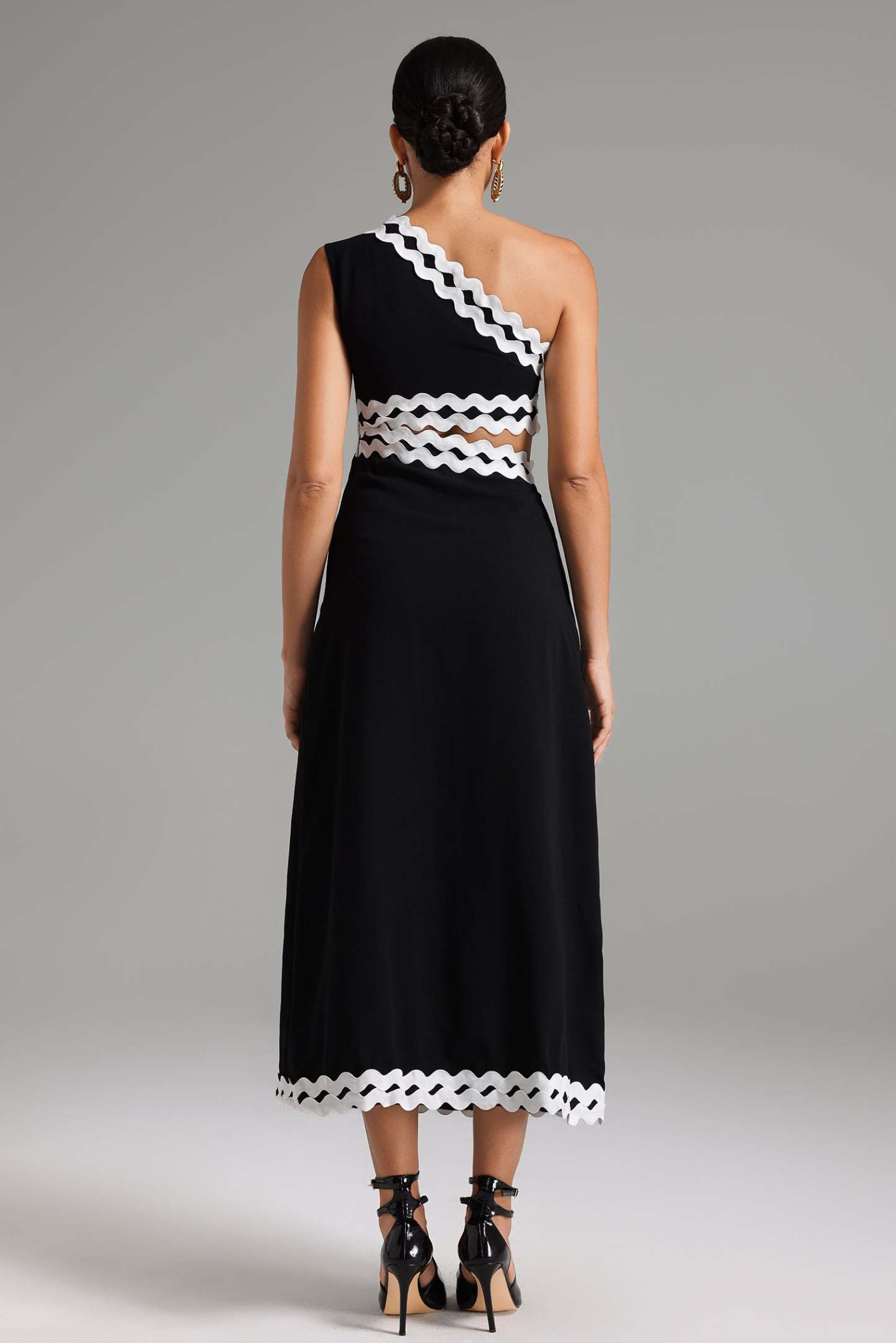 Eamon One Shoulder Cut Out Maxi Dress