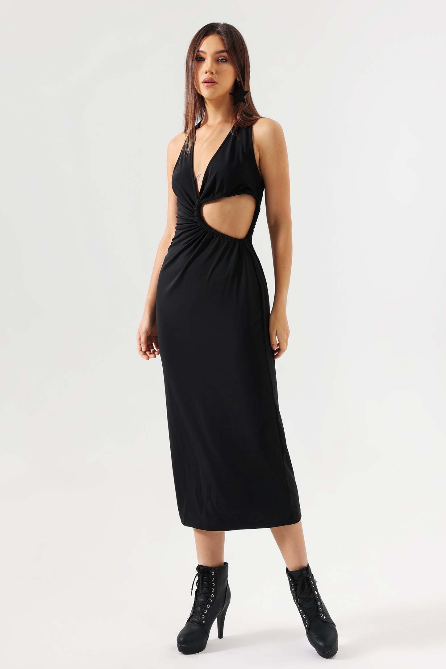 Egbert Cutout Midi Dress