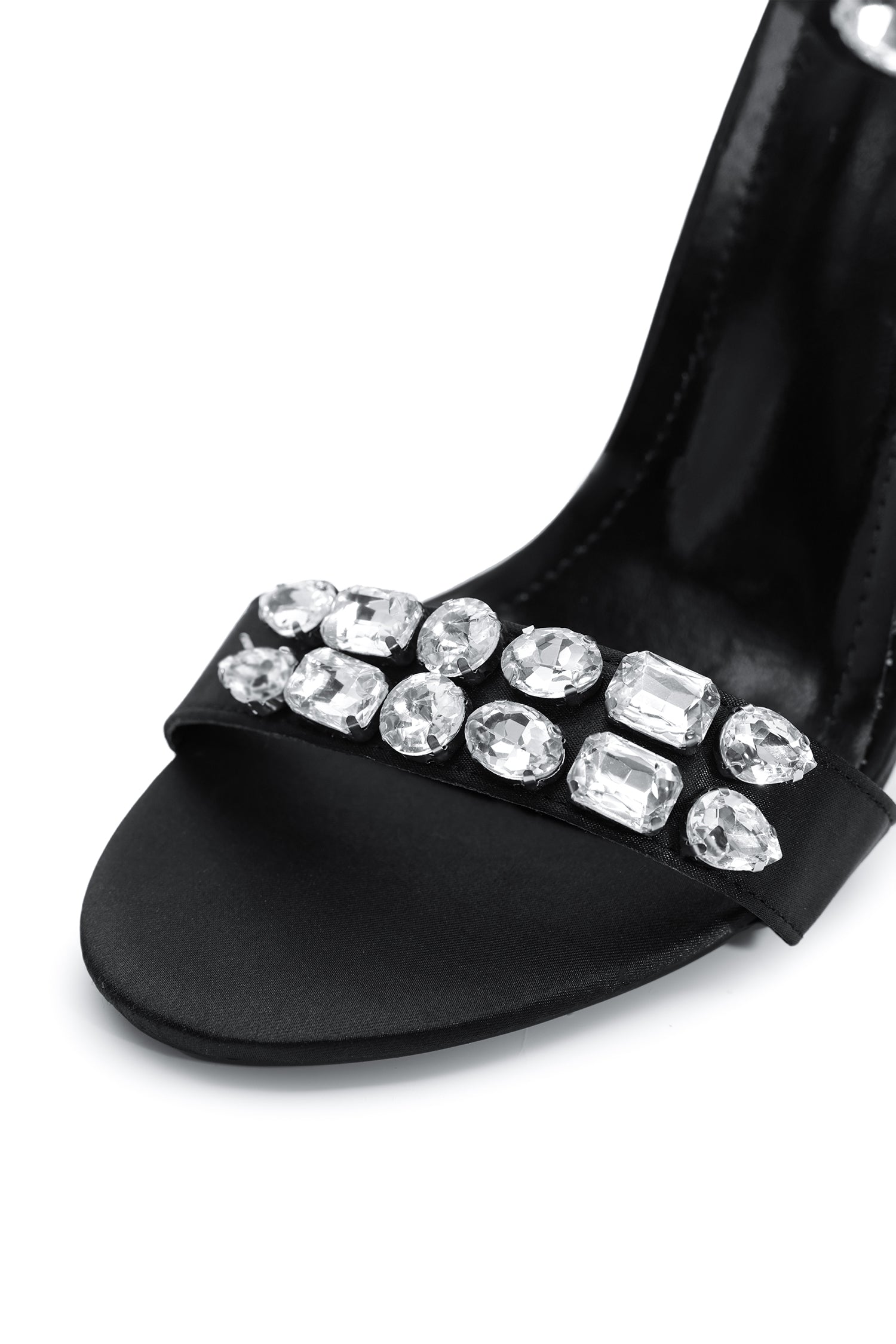 Eka Diamond Ankle Strap Stiletto Sandles