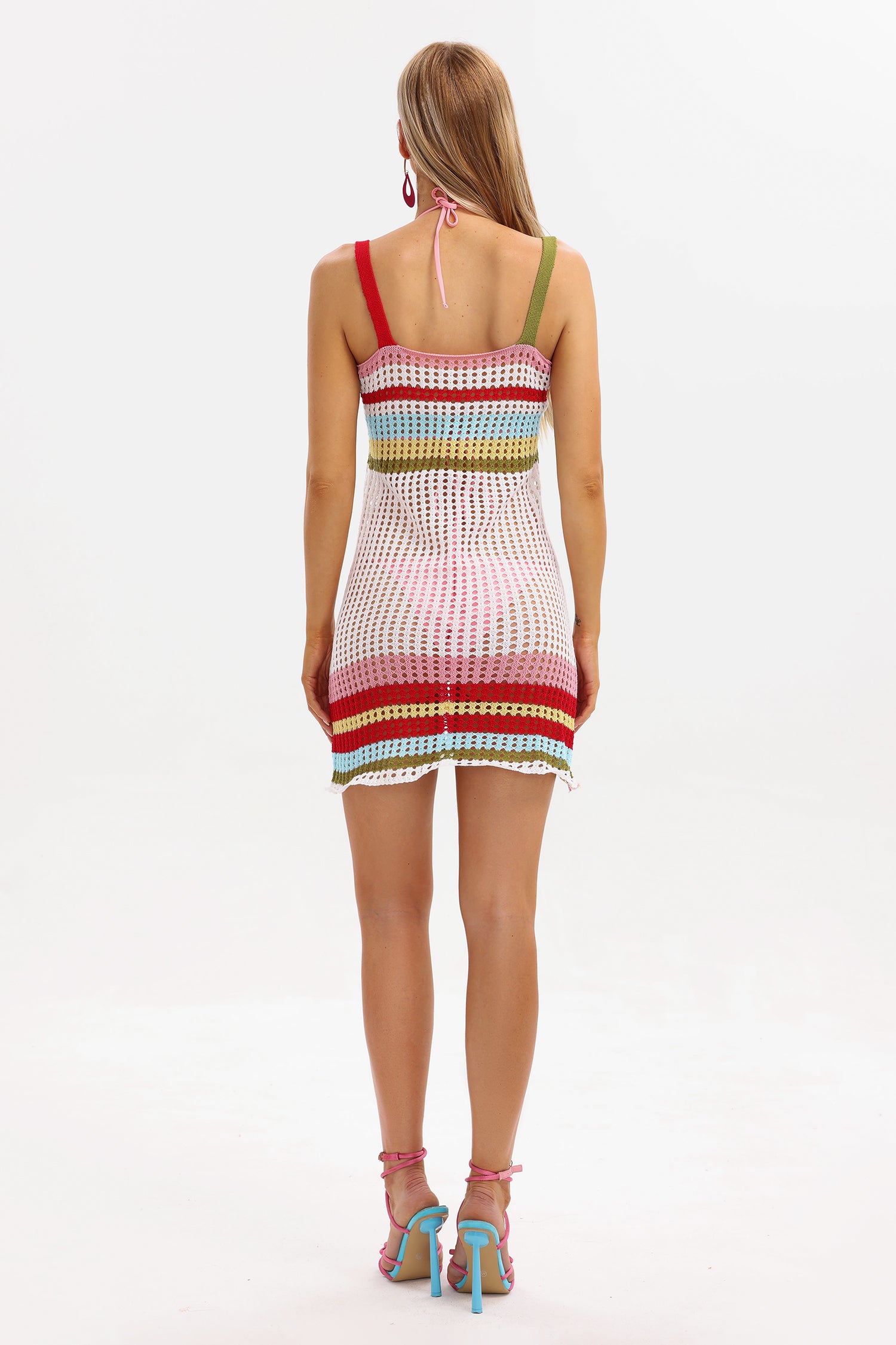 Farrah Stripe Knitted Mini Dress