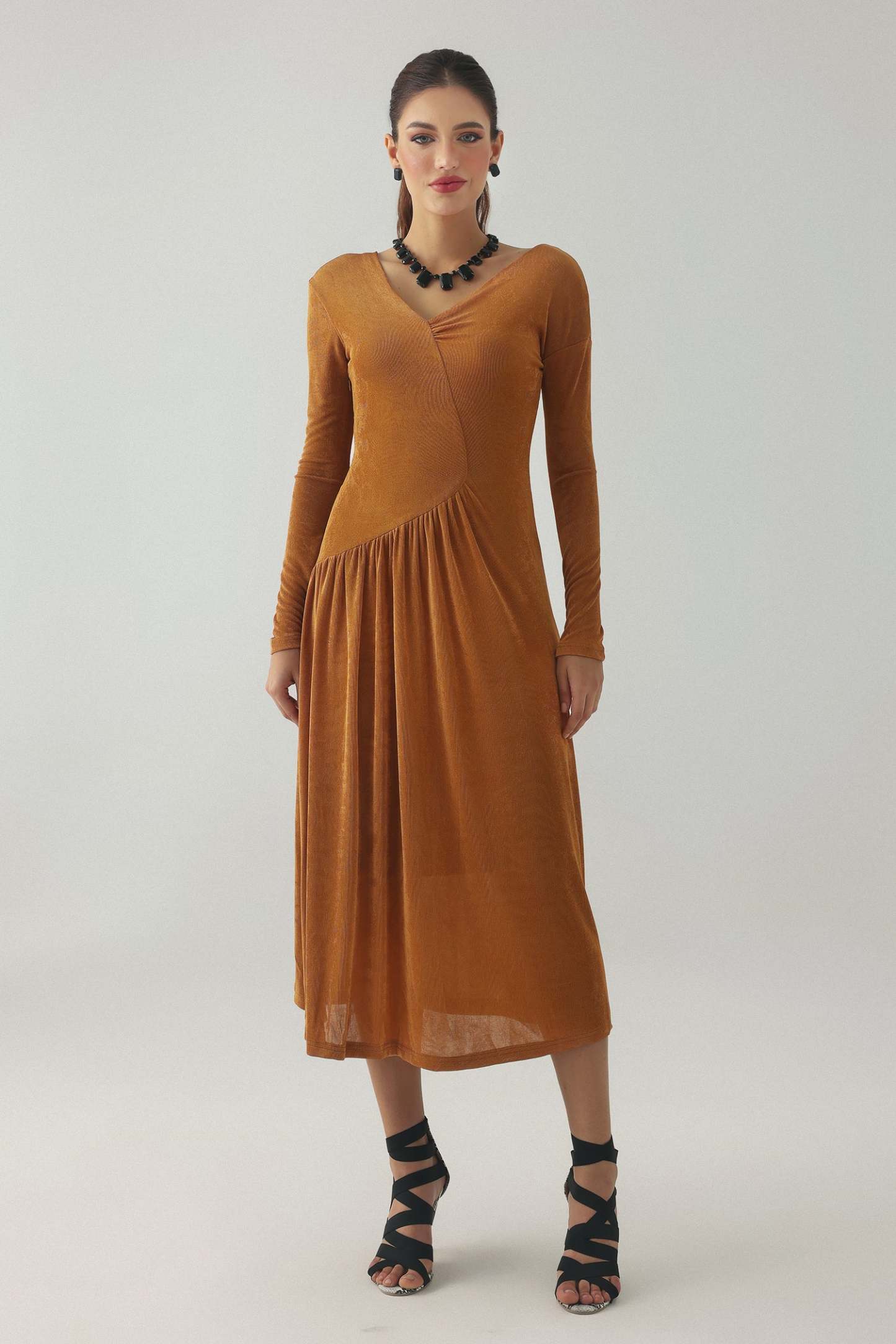 Fesila Asymmetric Knit Dress