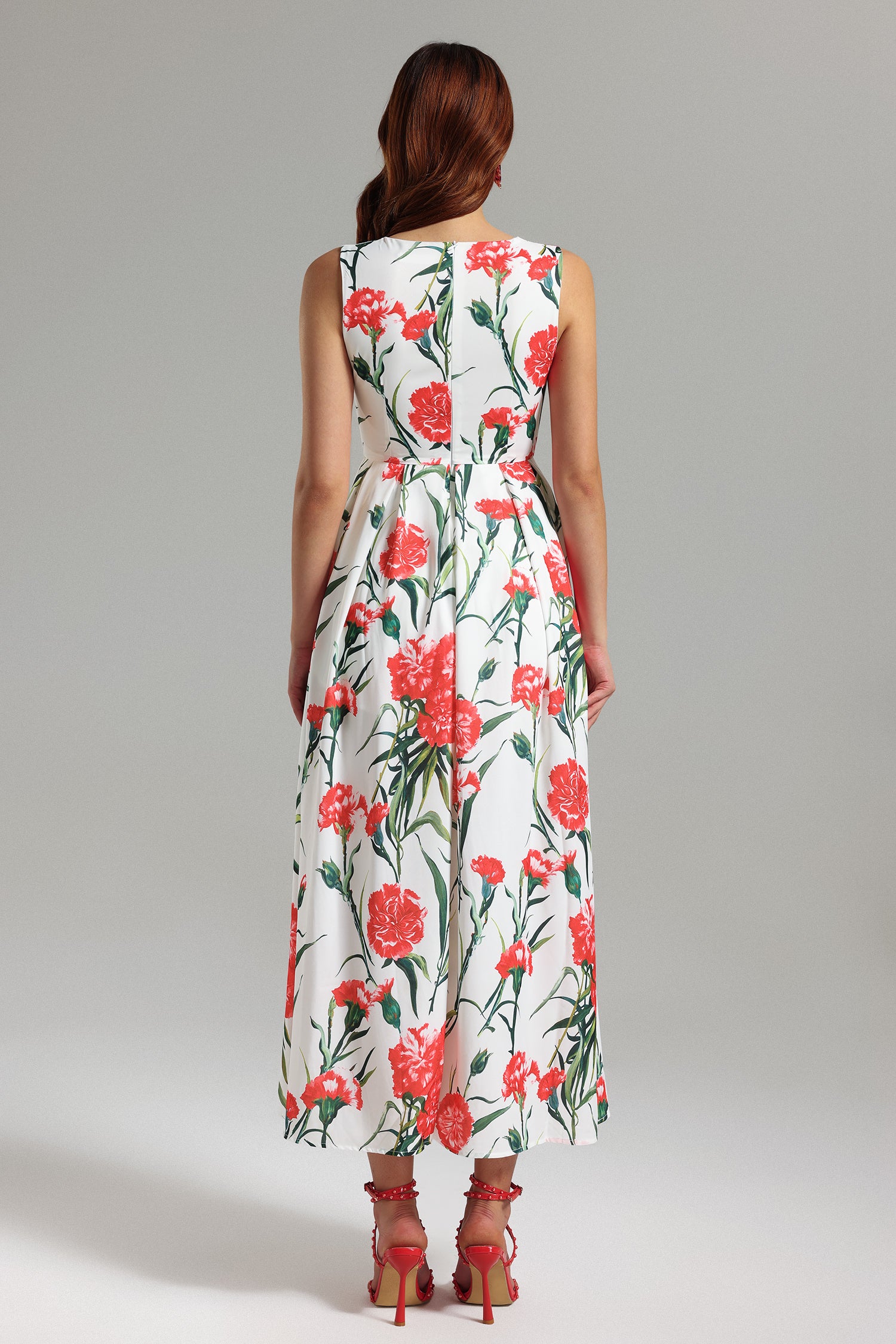 Gregorio Sleeveless Floral Dress