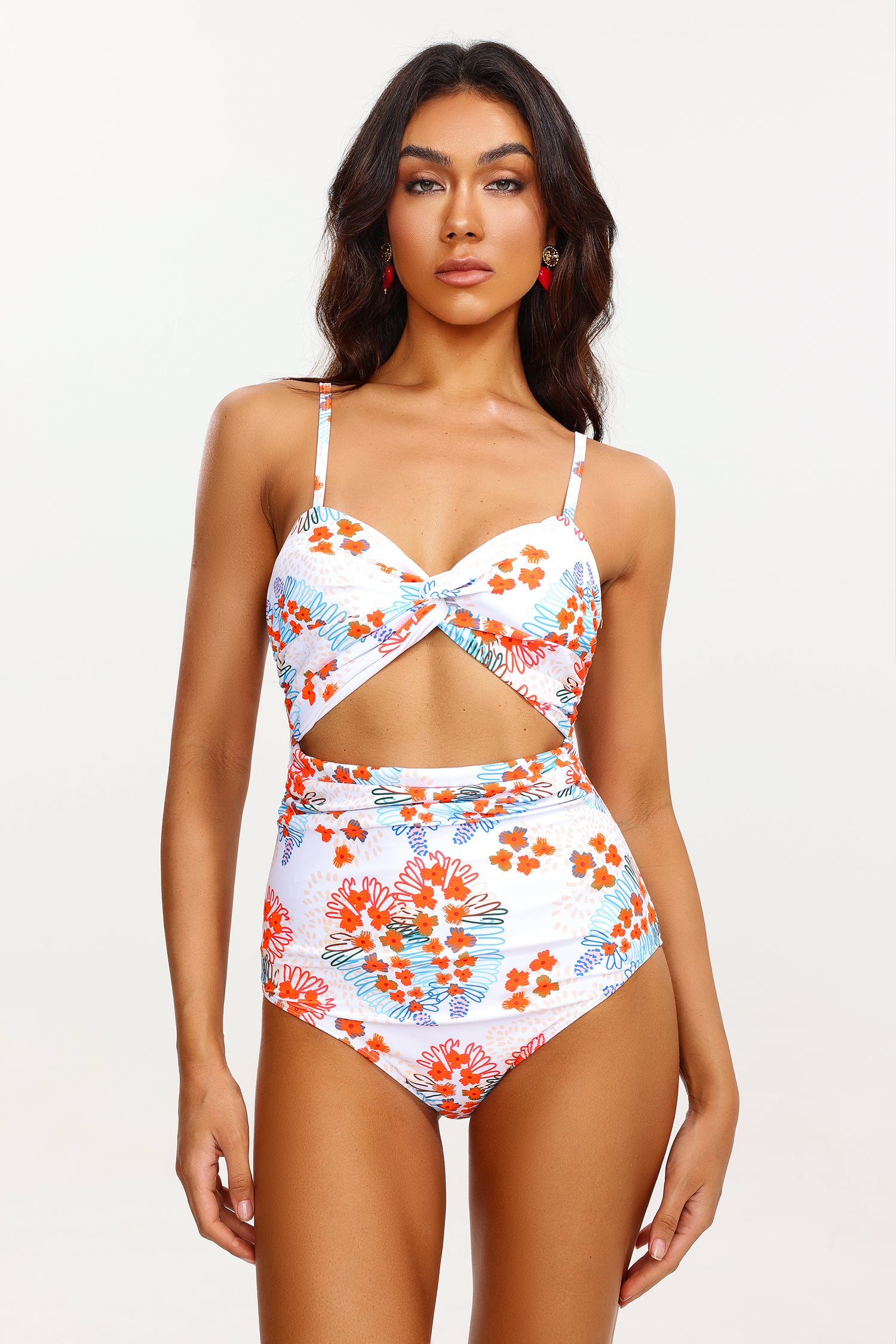 Haka Floral Swimsuit Two Piece Set