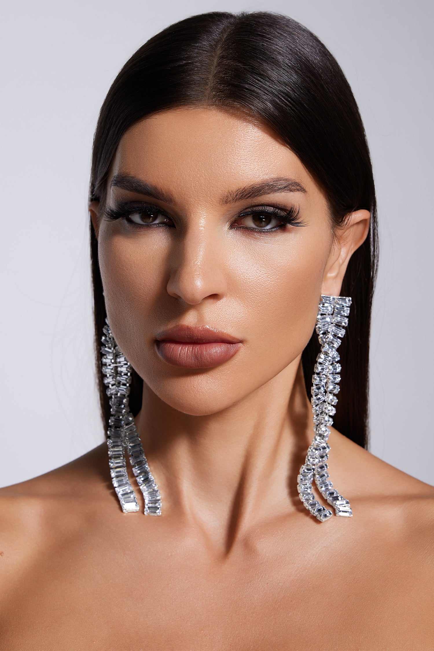 Henlina Diamante Double Twine Earrings