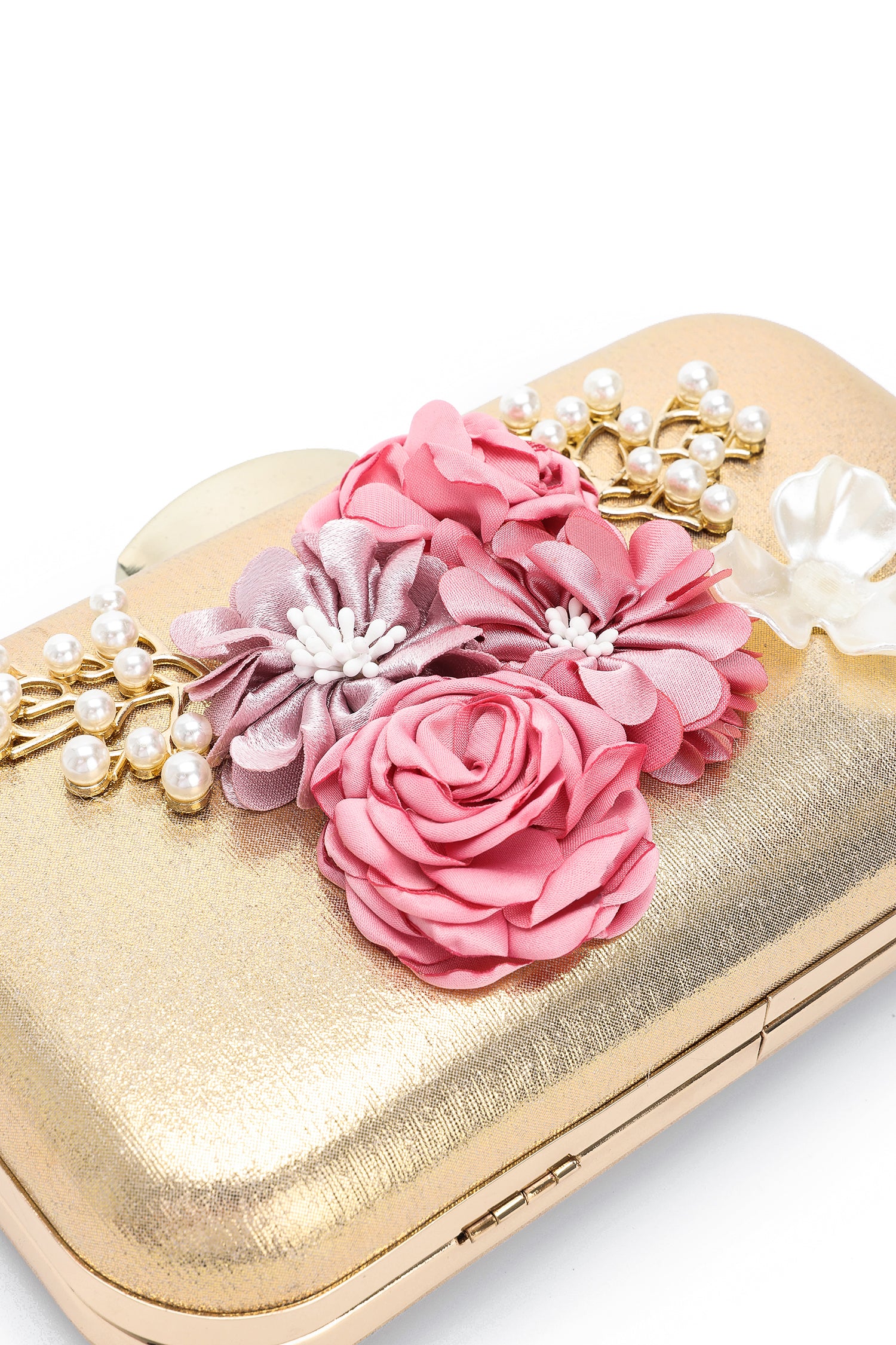 Hester Flower Pearls Clutch