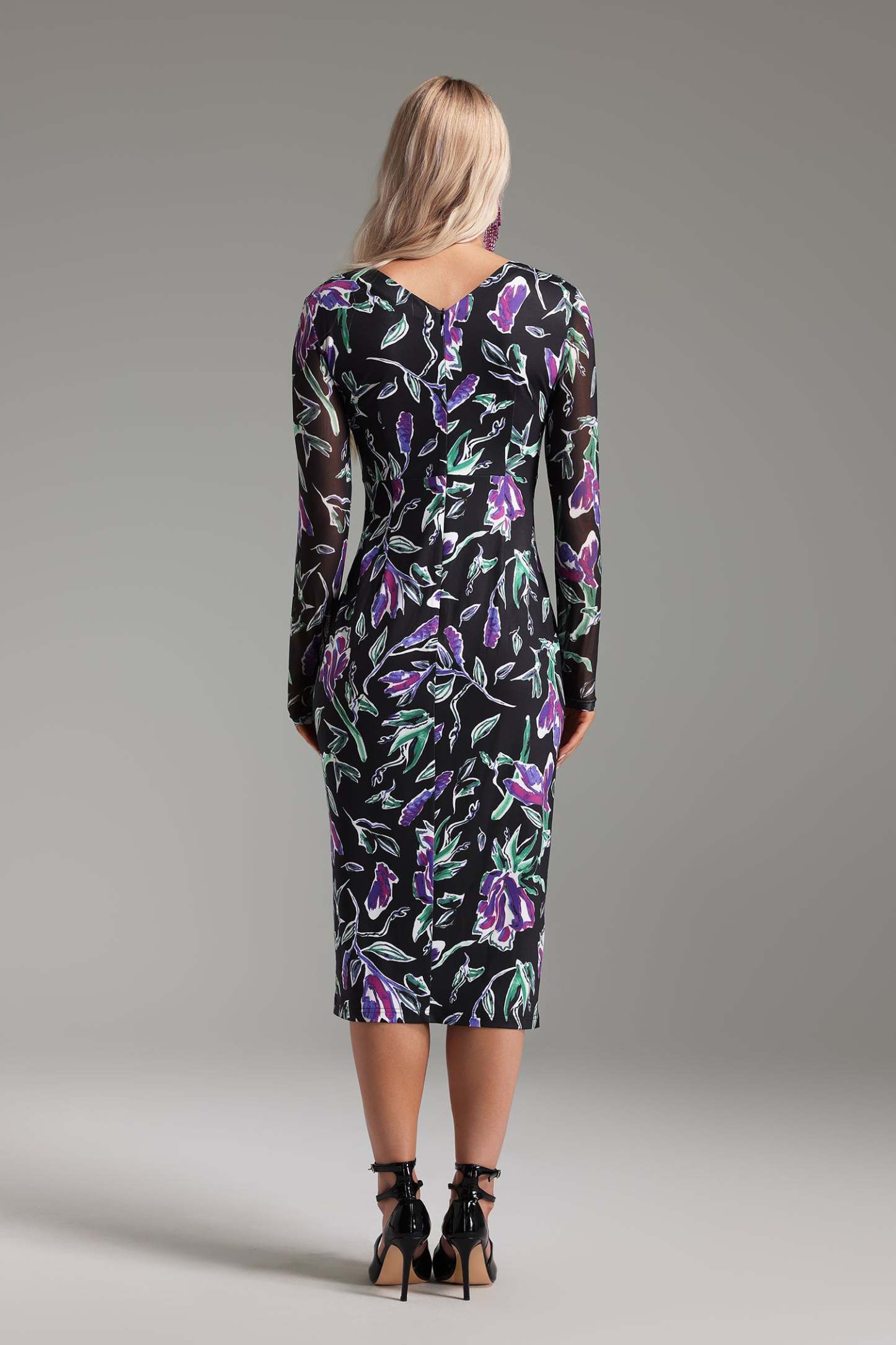 Jane Floral Printed Midi Dress