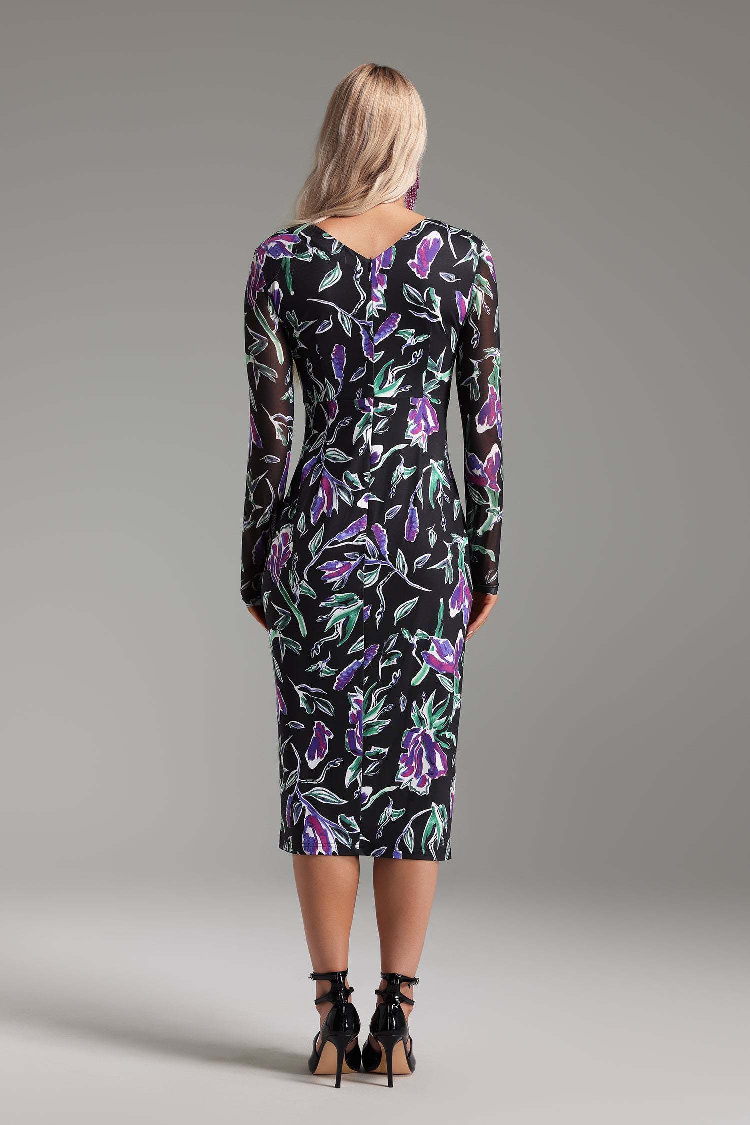 Jane Floral Printed Midi Dress