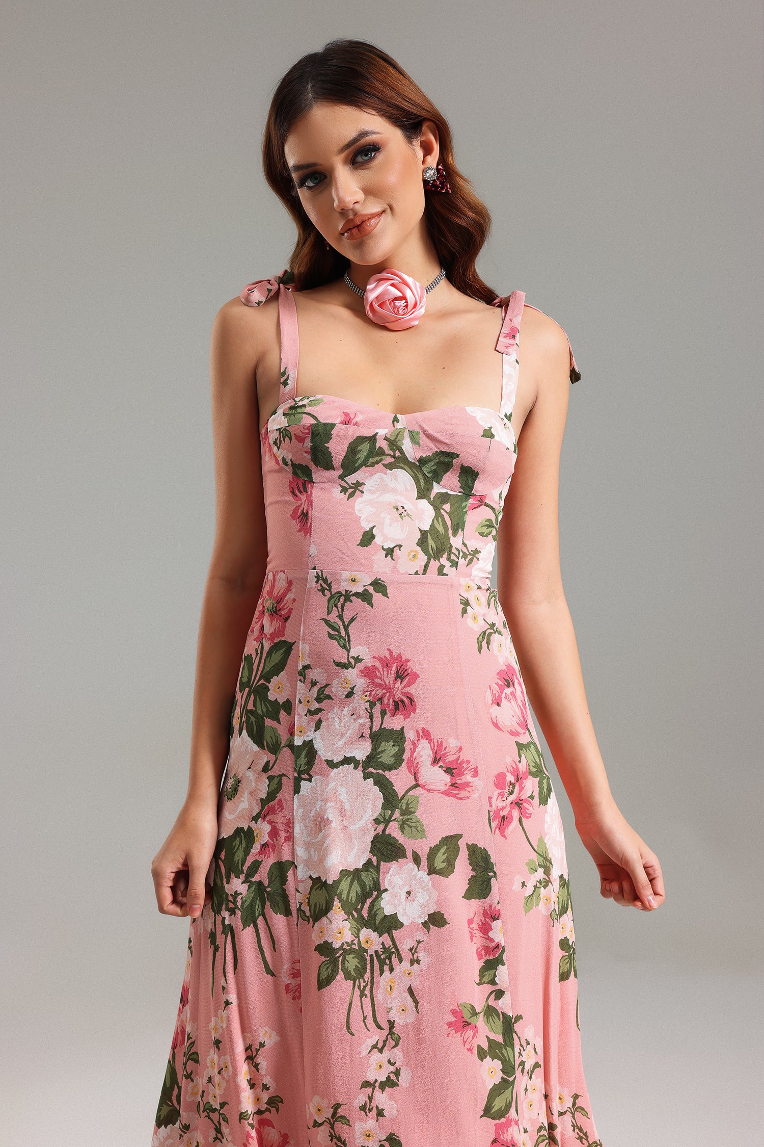 Jayne Floral Printed Midi Dress