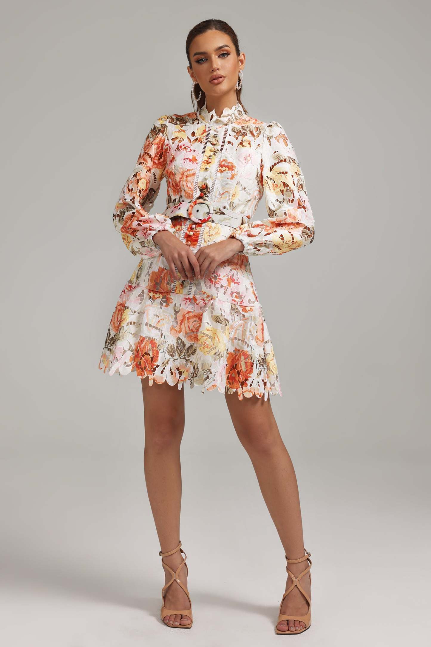 Jenny Printed Cutout Mini Dress