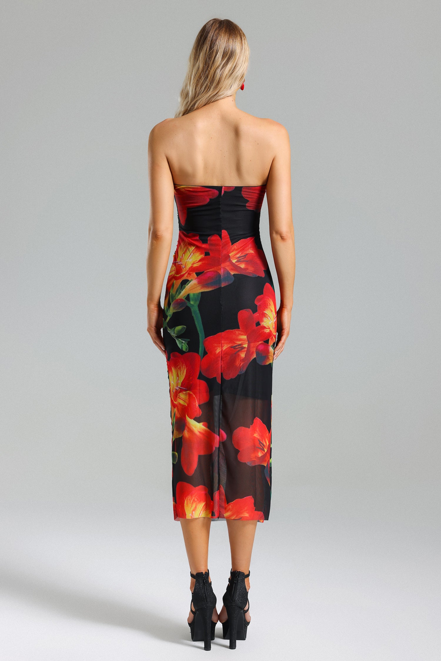 Kater Flower Print Midi Dress