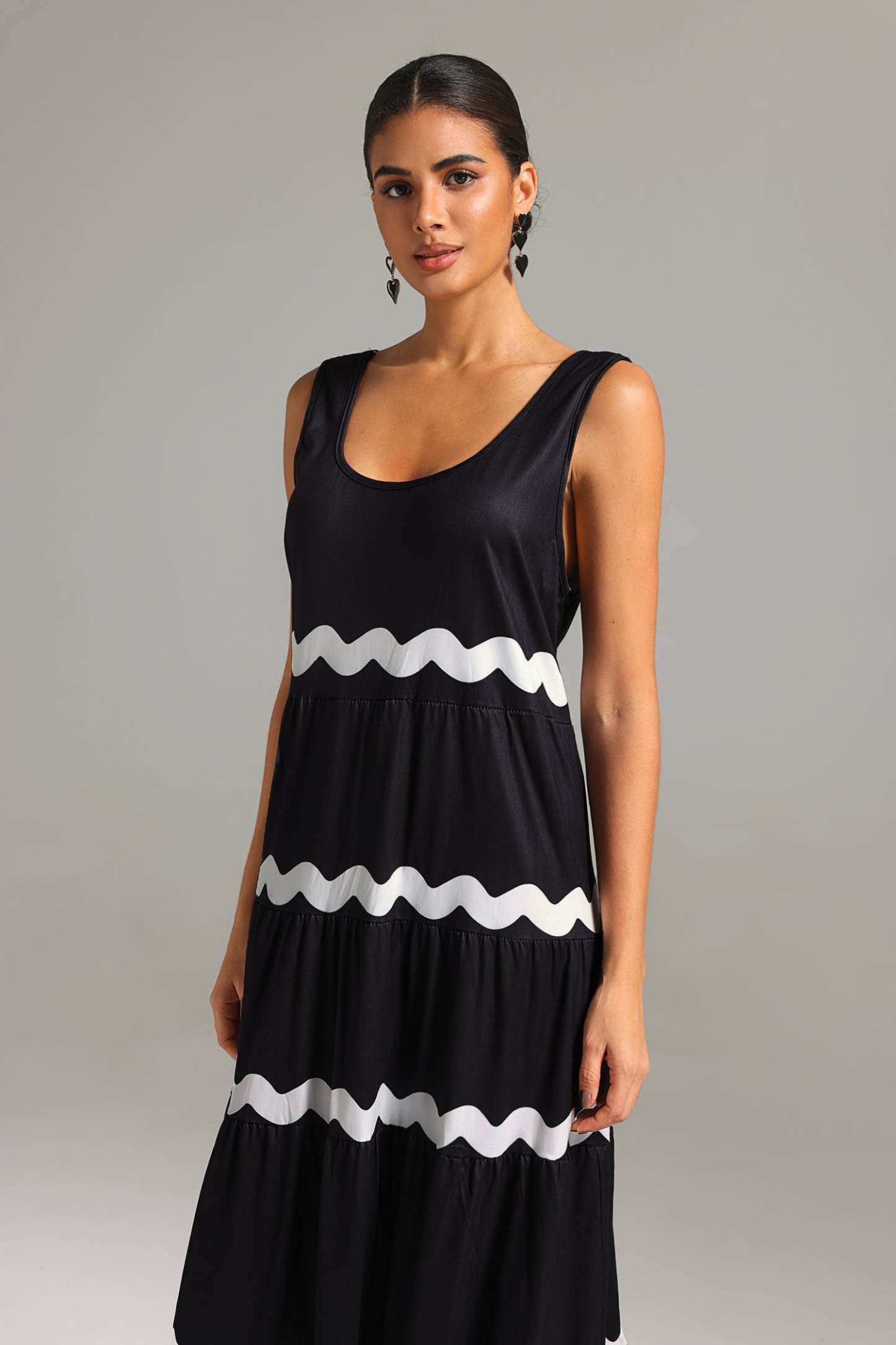 Kavaza Sleeveless Stripe Maxi Dress – Bellabarnett