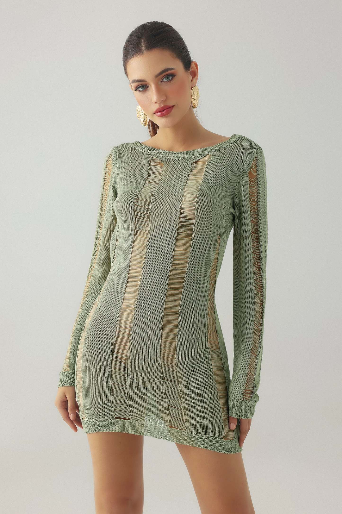 Kolia Backless Knitted Dress
