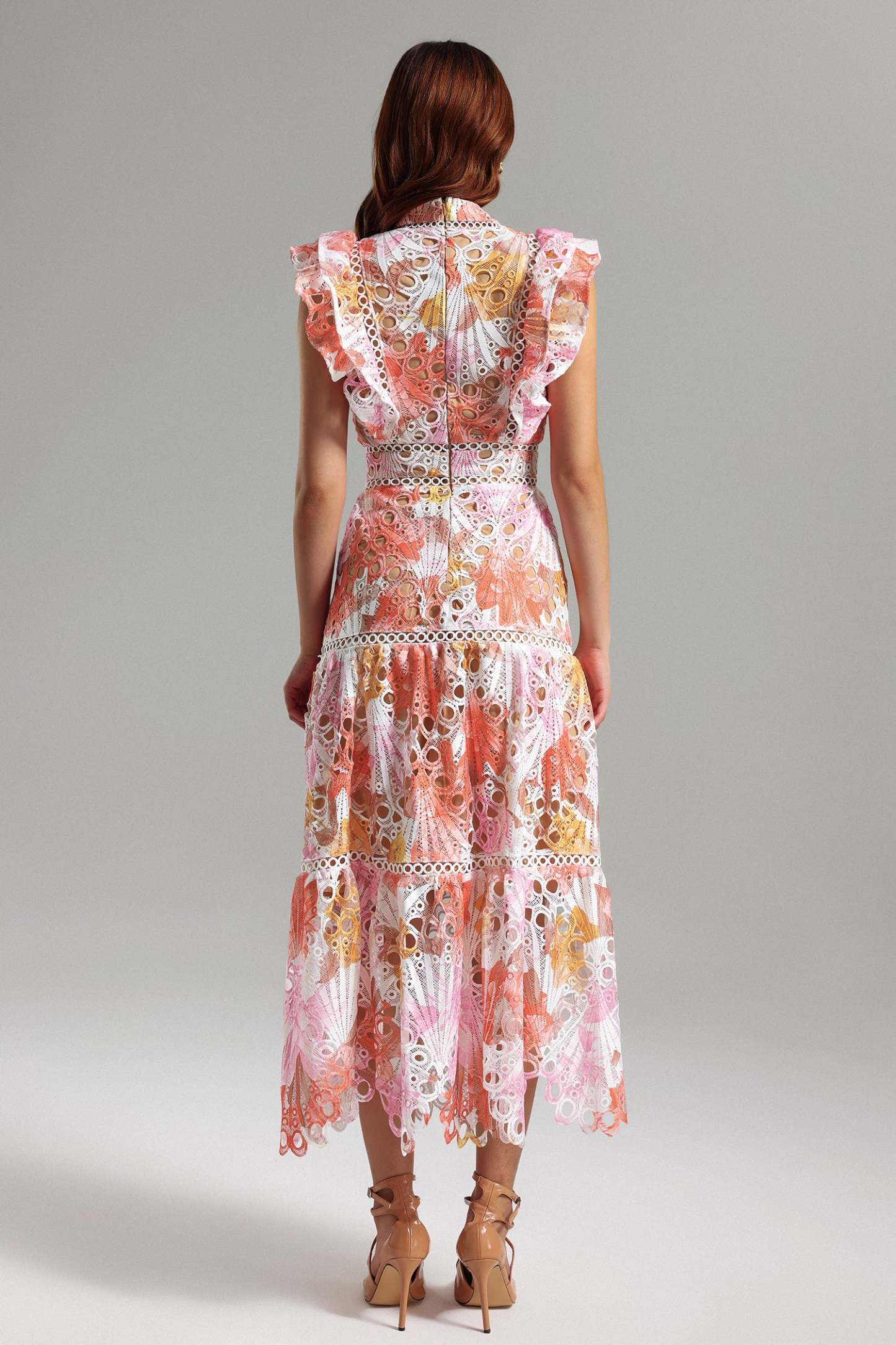 Ksenia Sleeveless Lace Midi Dress