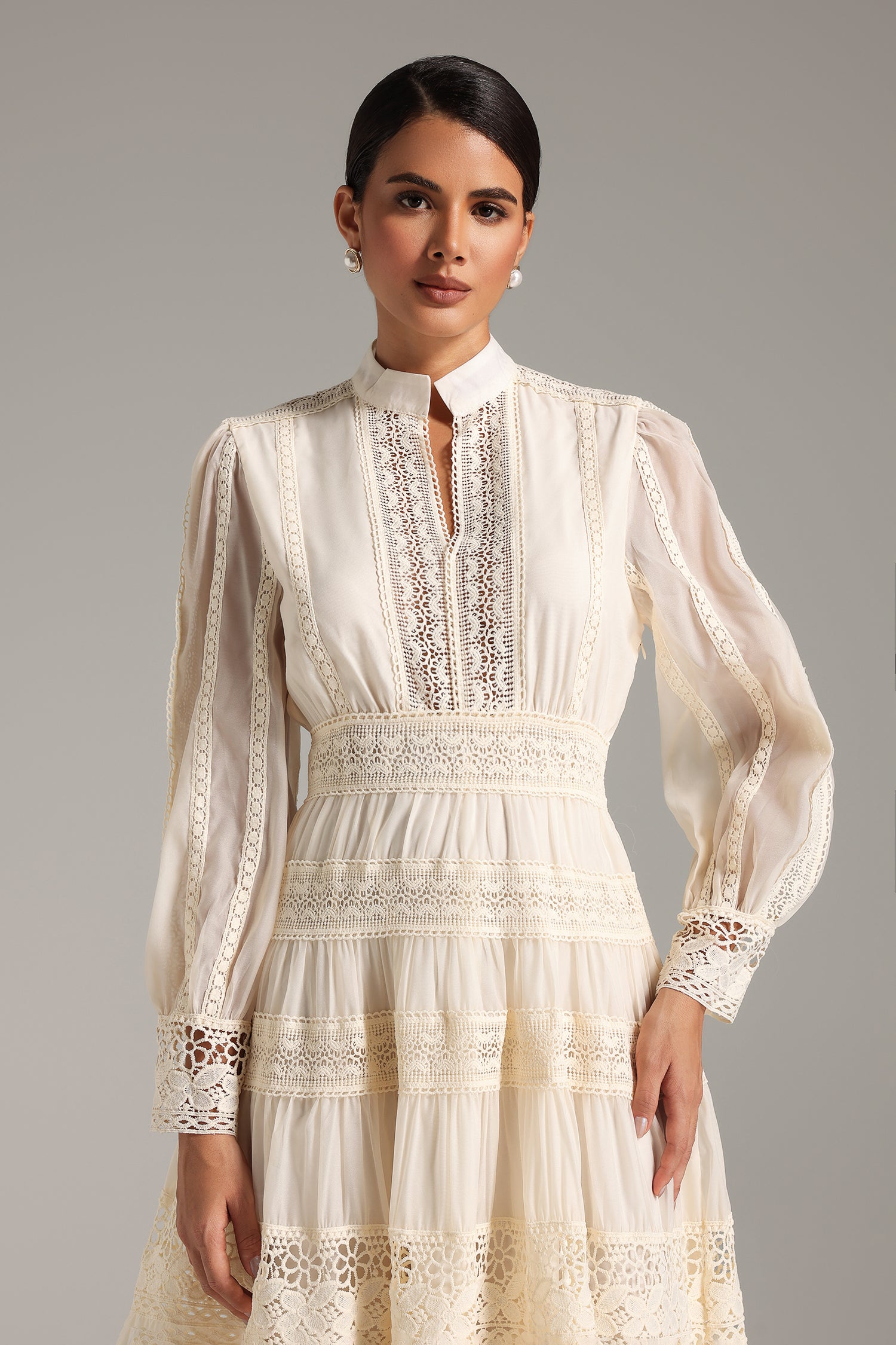 Lita Puff Sleeves Maxi Dress