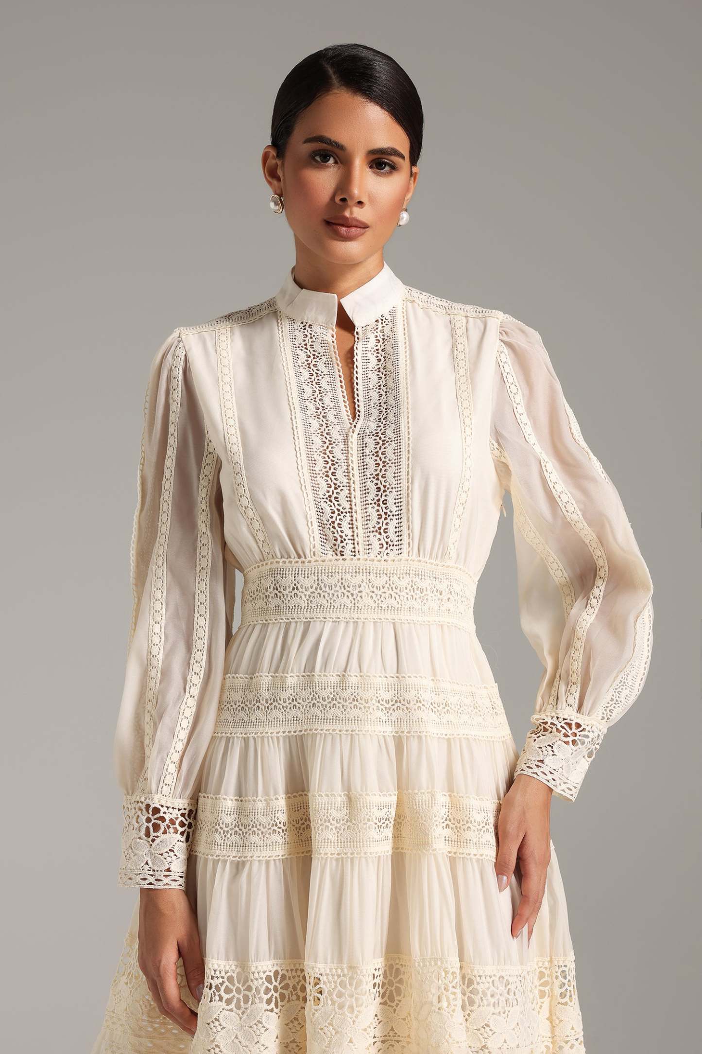 Lita Puff Sleeves Maxi Dress