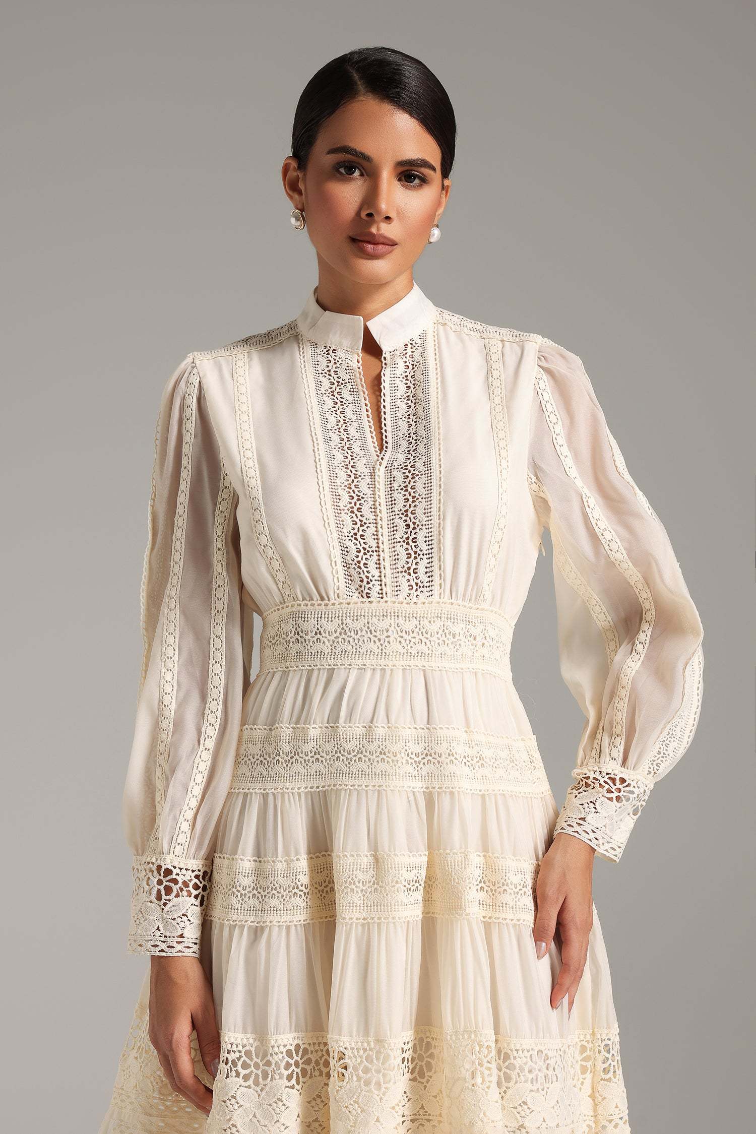 Lita Puff Sleeves Maxi Dress