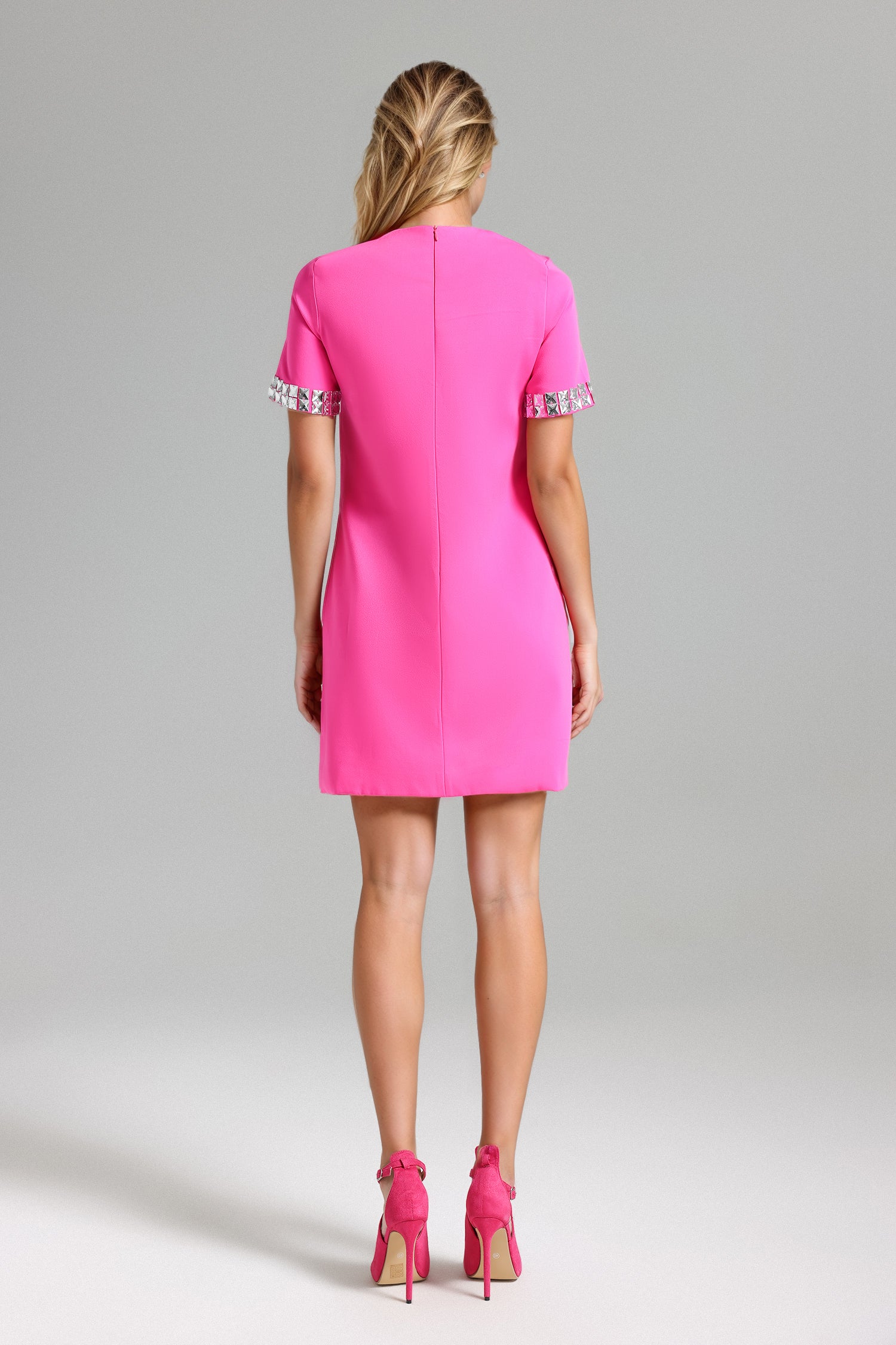 Lyla Diamated Mini Dress - Pink