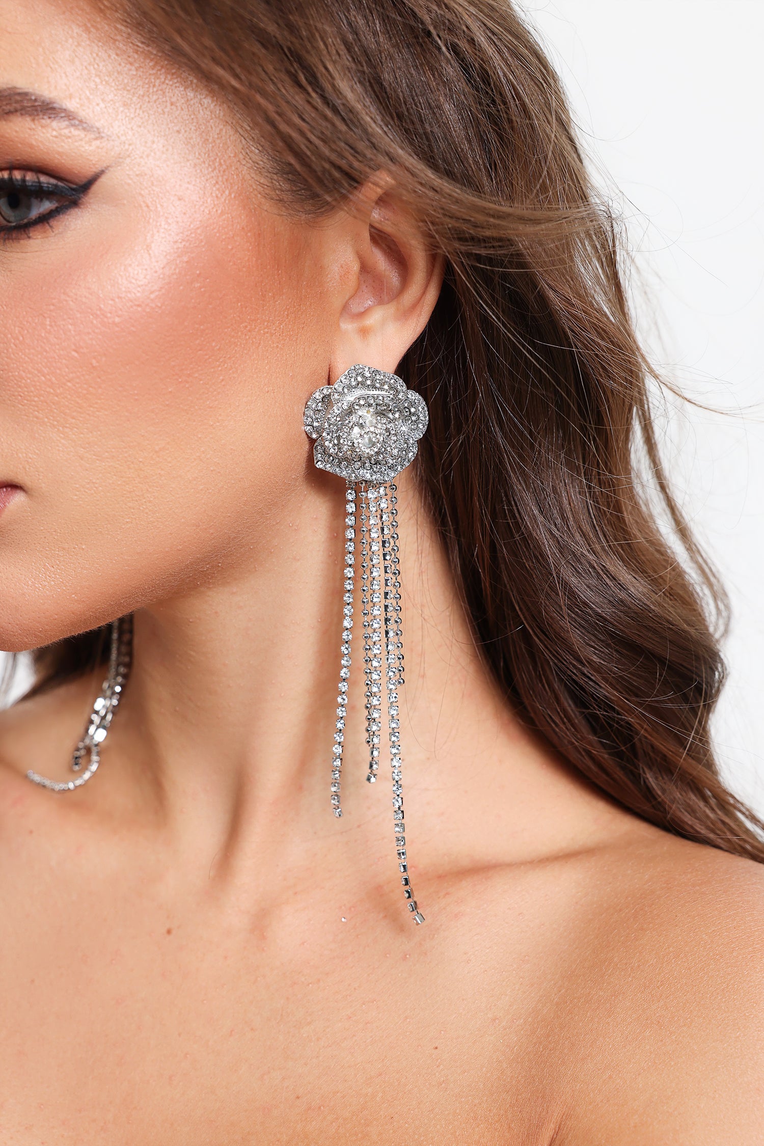 Meryl Rose Tassel Earrings