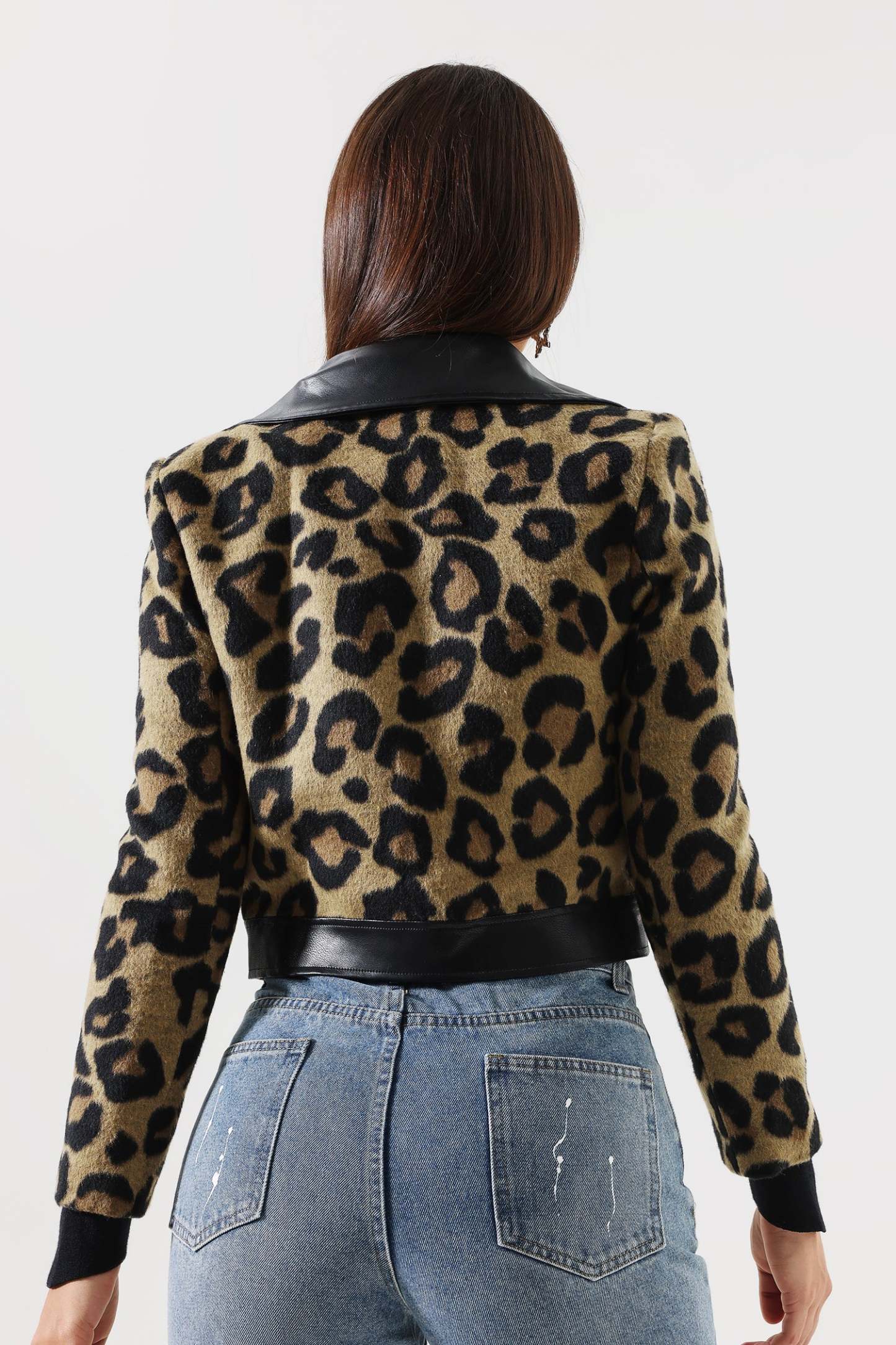 Millie Eco-Leather Printed Jacket