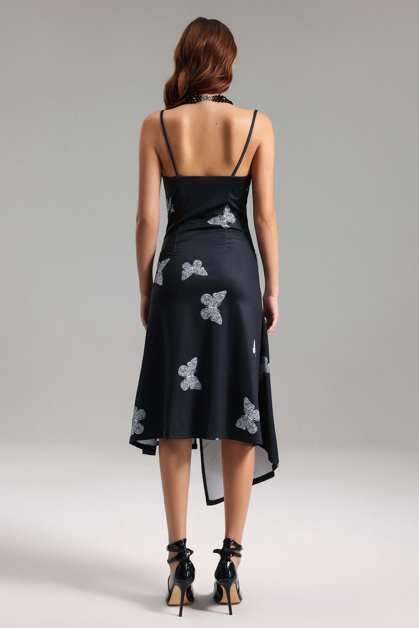 Muera Halter Printed Midi Dress