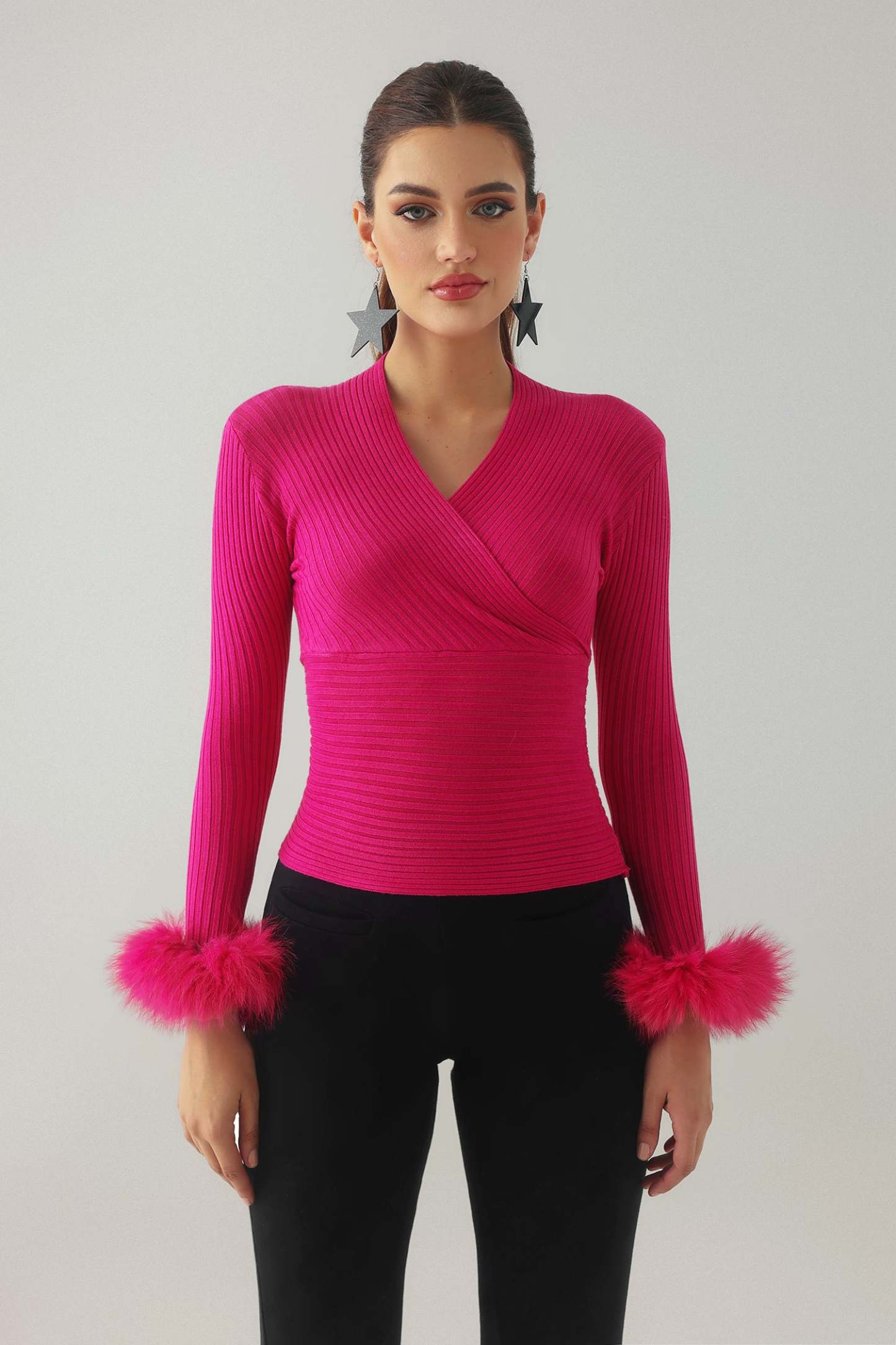 Myka Feather Knitted Top