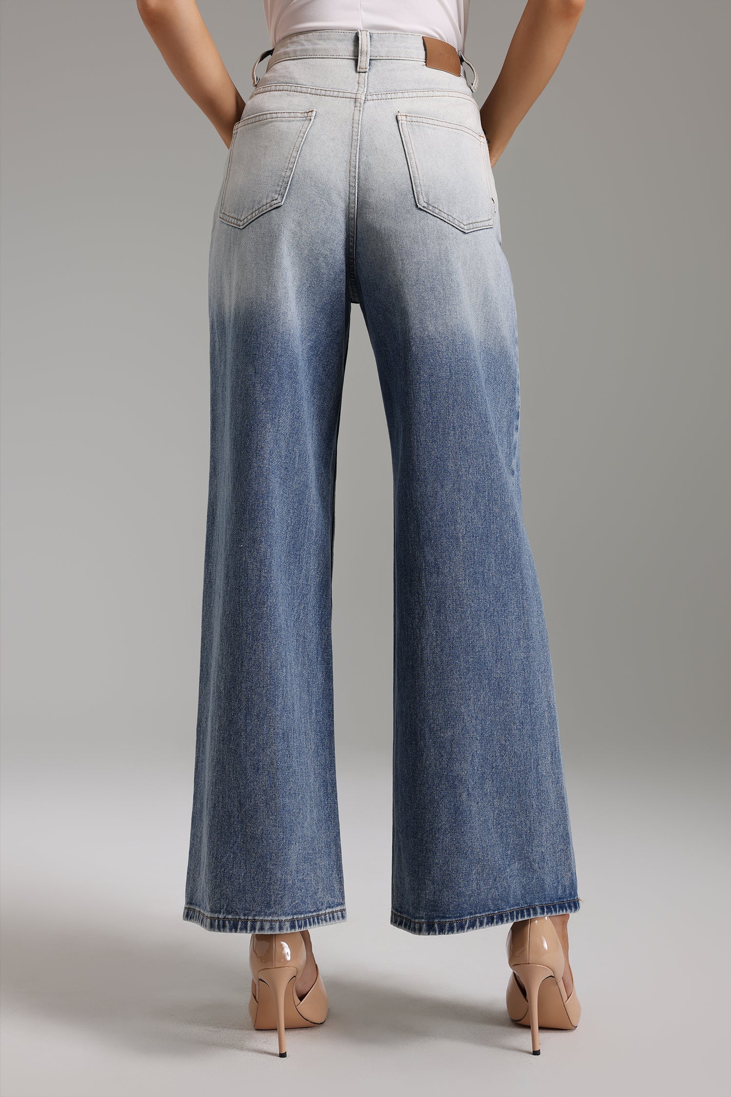 Pallas Gradient Wide-Leg Jeans