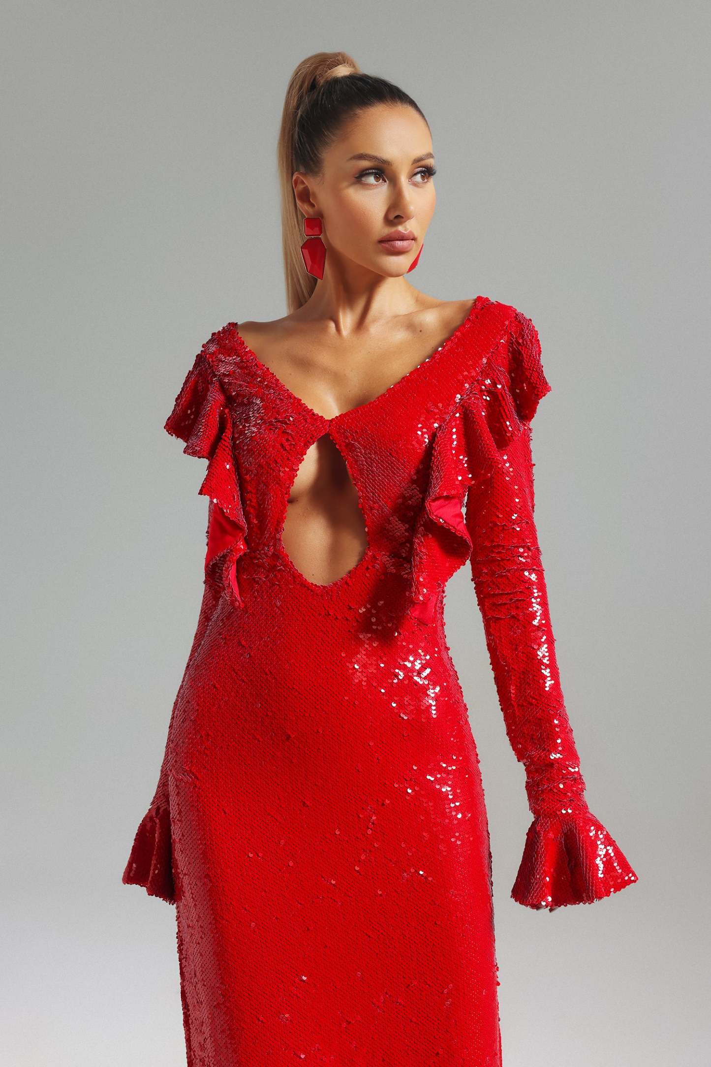 Raffiella Sequins Maxi Dress