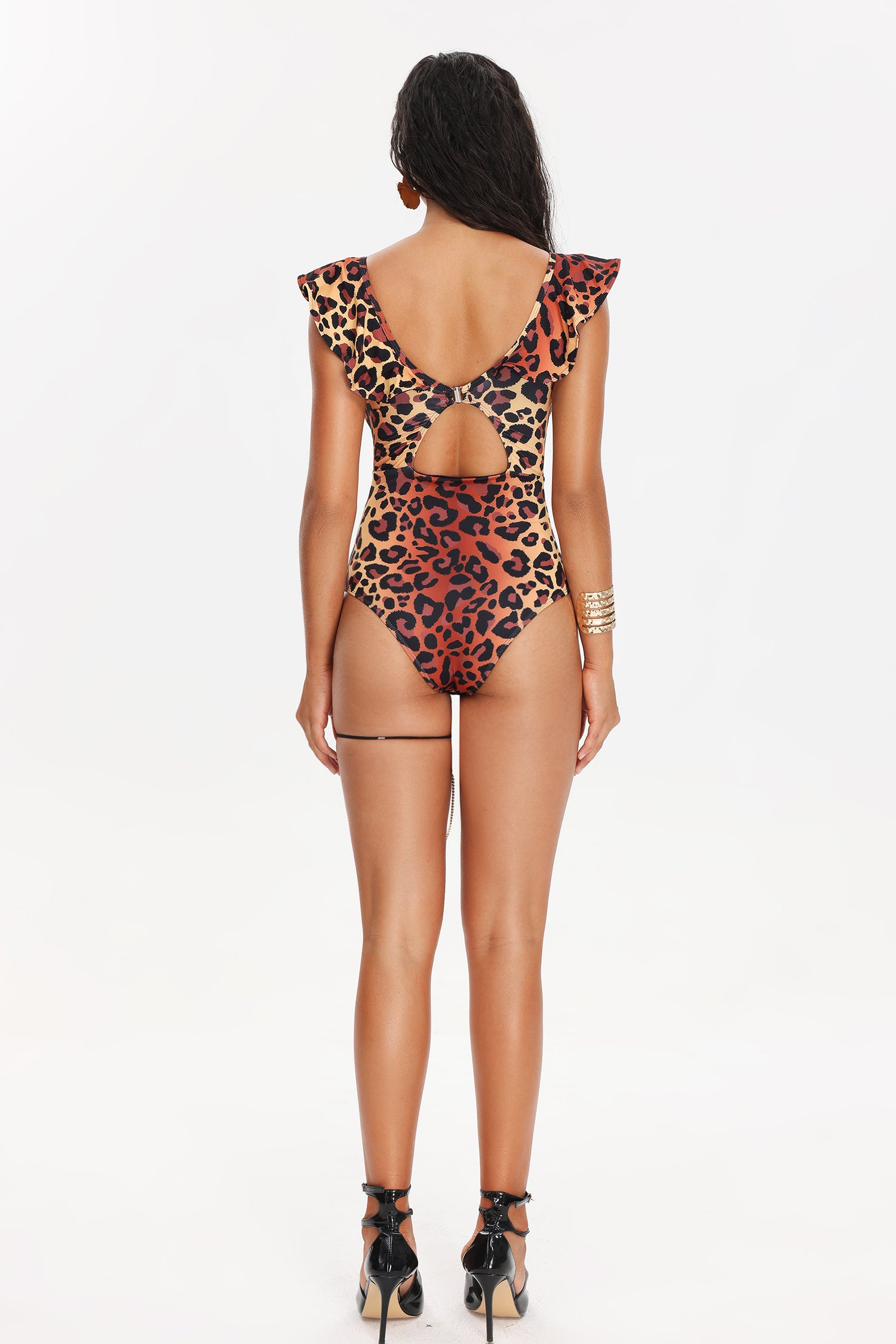 Roche Gradient Leopard Print Swimsuit