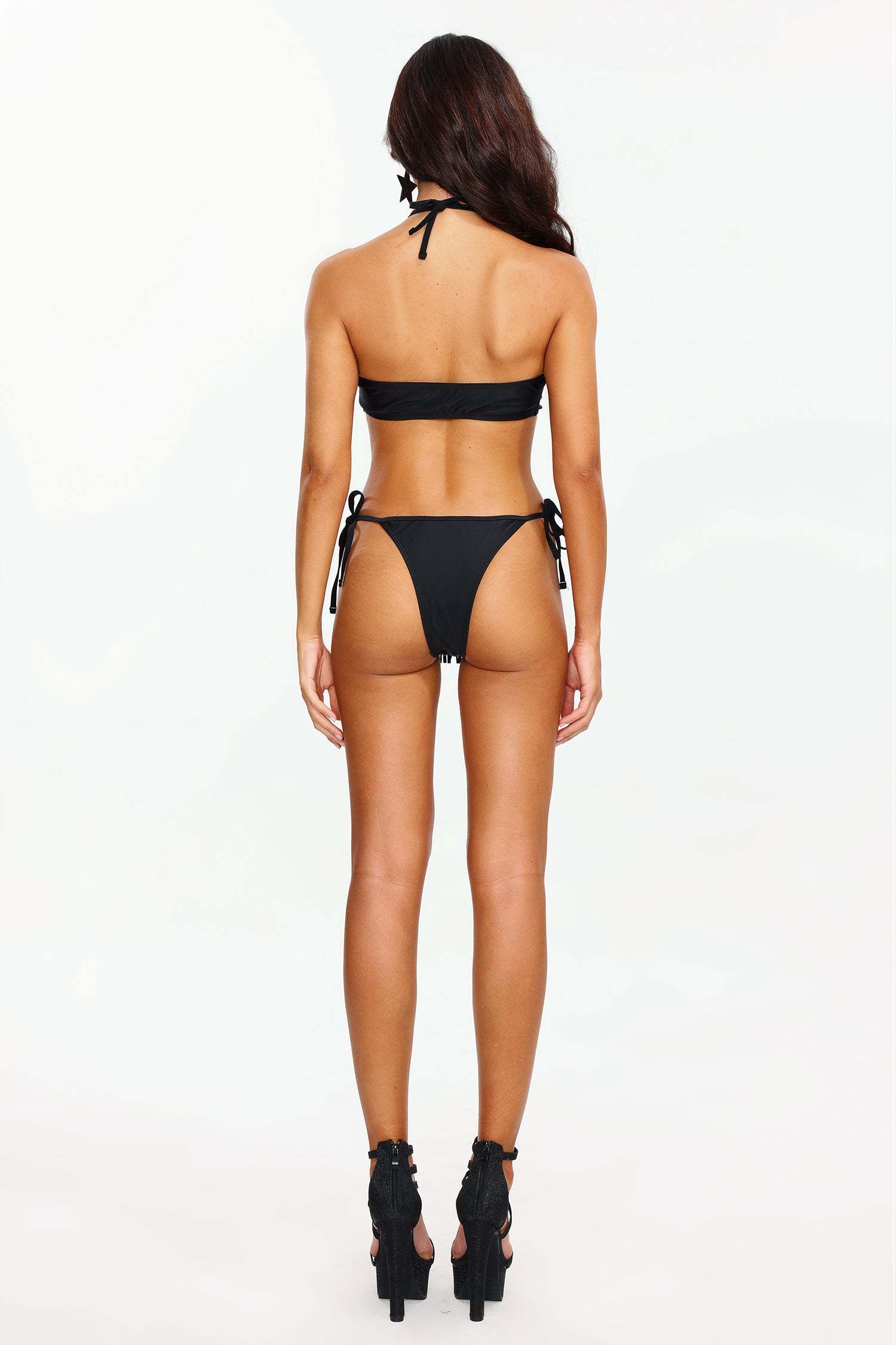 Sarly Halter Diamante Fringe Bikini
